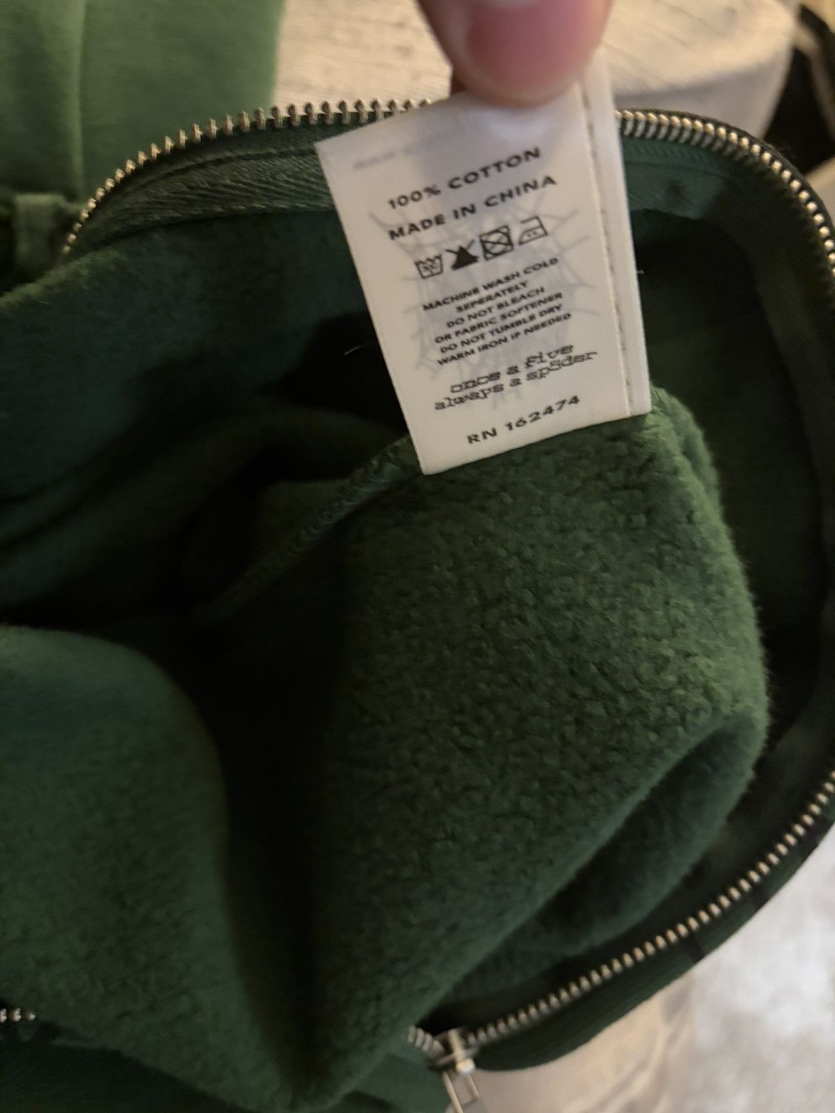 Sp5der Sp5der Green Zip Up Size US M / EU 48-50 / 2 - 4 Thumbnail