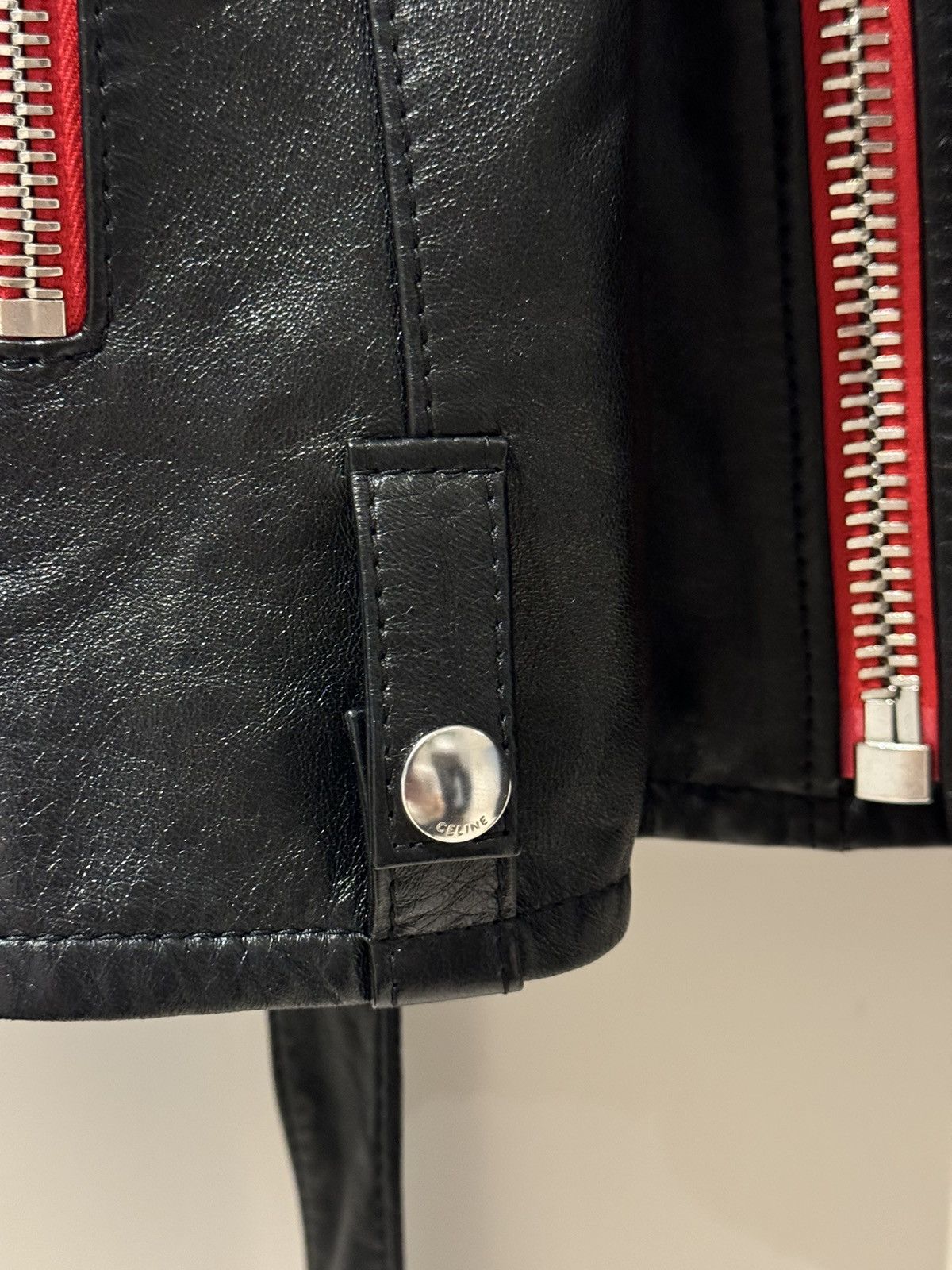Celine × Hedi Slimane Celine FW23 Leather Jacket Size US S / EU 44-46 / 1 - 5 Thumbnail