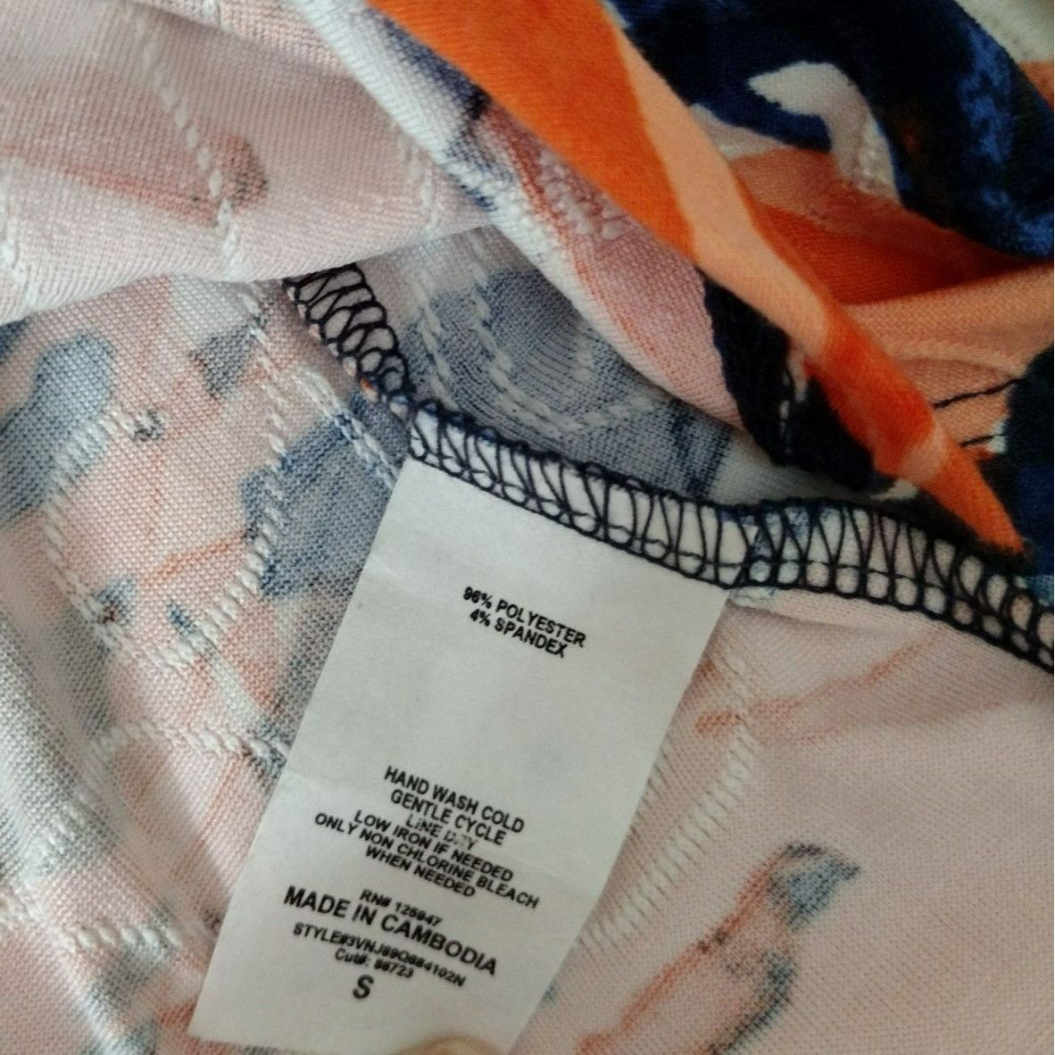 Other Womens Cocomo Abstract Print Button-Front Top Sz S Polyester Size S / US 4 / IT 40 - 4 Thumbnail