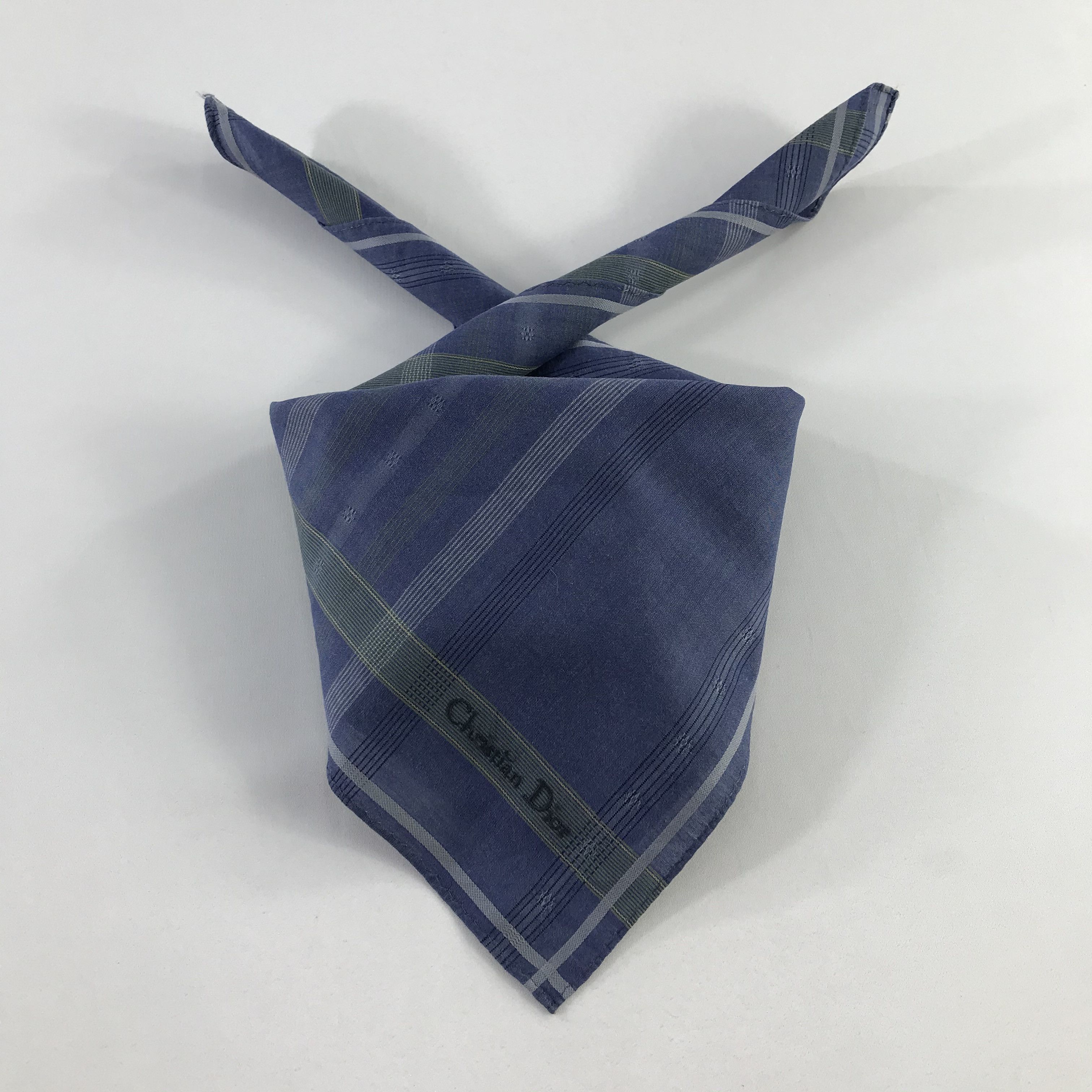 Christian Dior Monsieur × Vintage Christian Dior Bandana / Handkerchief / Neckerchief - S861 Size ONE SIZE - 3 Thumbnail