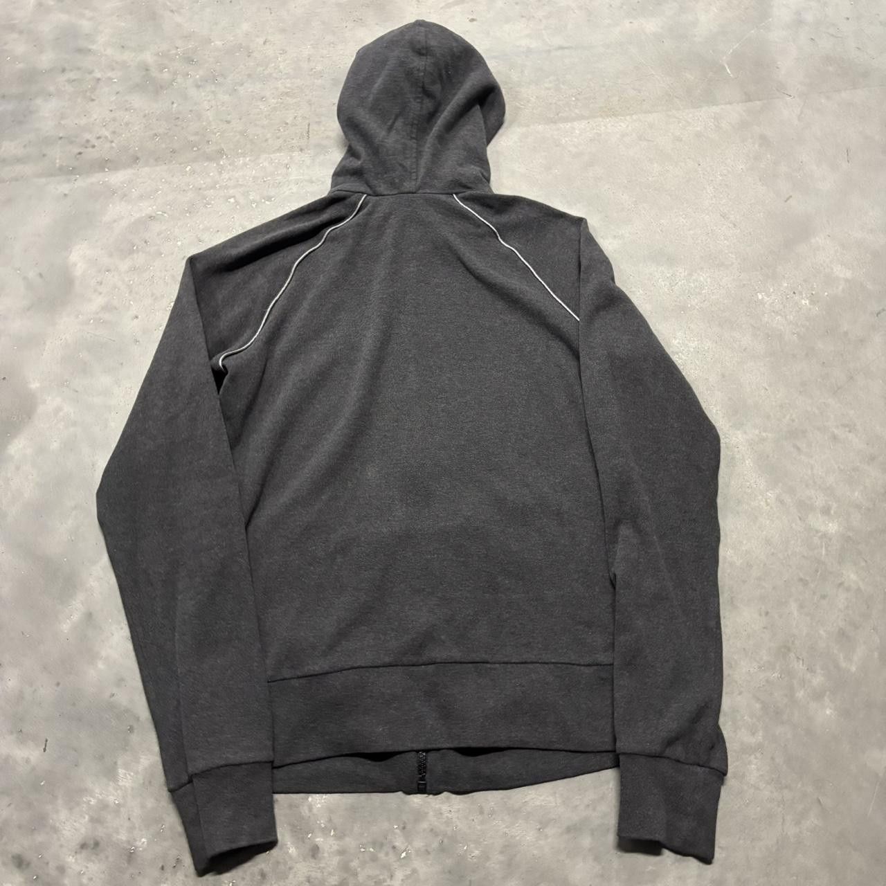 Nike × Vintage Crazy Vintage Y2K/2000s Black Nike Swoosh Essential Zip Up Hoodie! Size M / US 6-8 / IT 42-44 - 5 Thumbnail