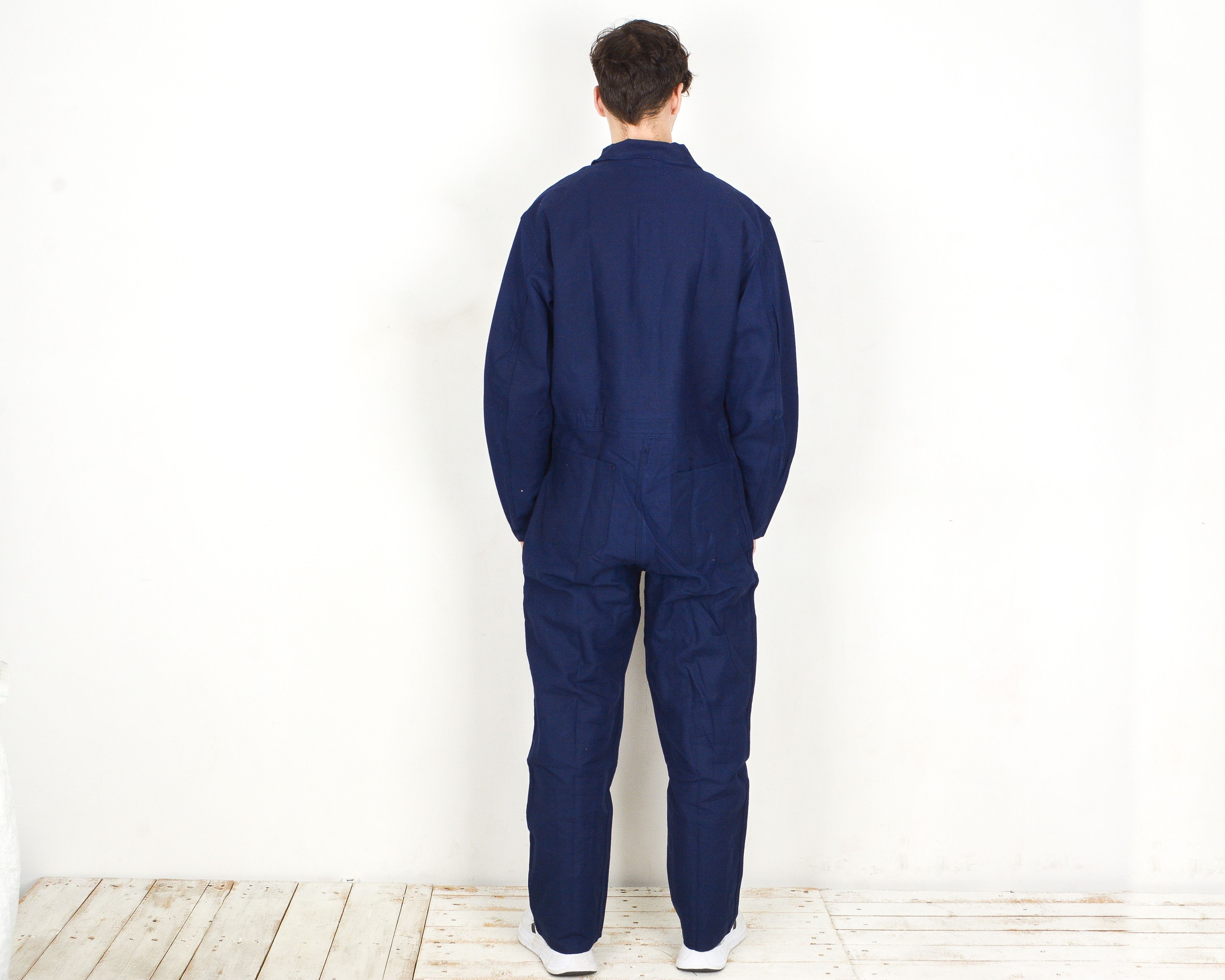 Vintage Sanfor Swedish Men's XL Worker Jumpsuit Boilersuit Overalls Size US 36 / EU 52 - 3 Thumbnail