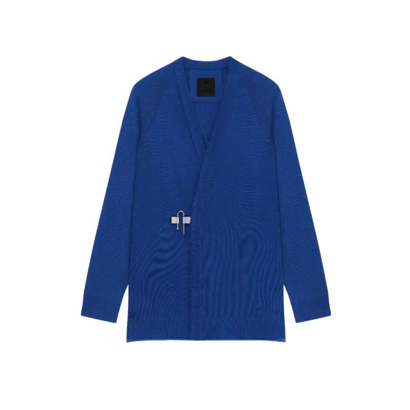 Givenchy Givenchy Men's Blue Cotton Cardigan Size M 0089 Size US M / EU 48-50 / 2 - 1 Thumbnail