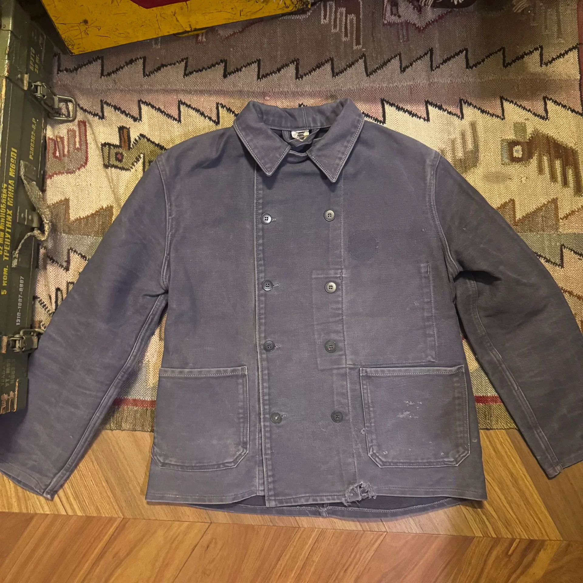 Vintage Vintage French Moleskin Work Jacket Size US M / EU 48-50 / 2 - 1 Thumbnail