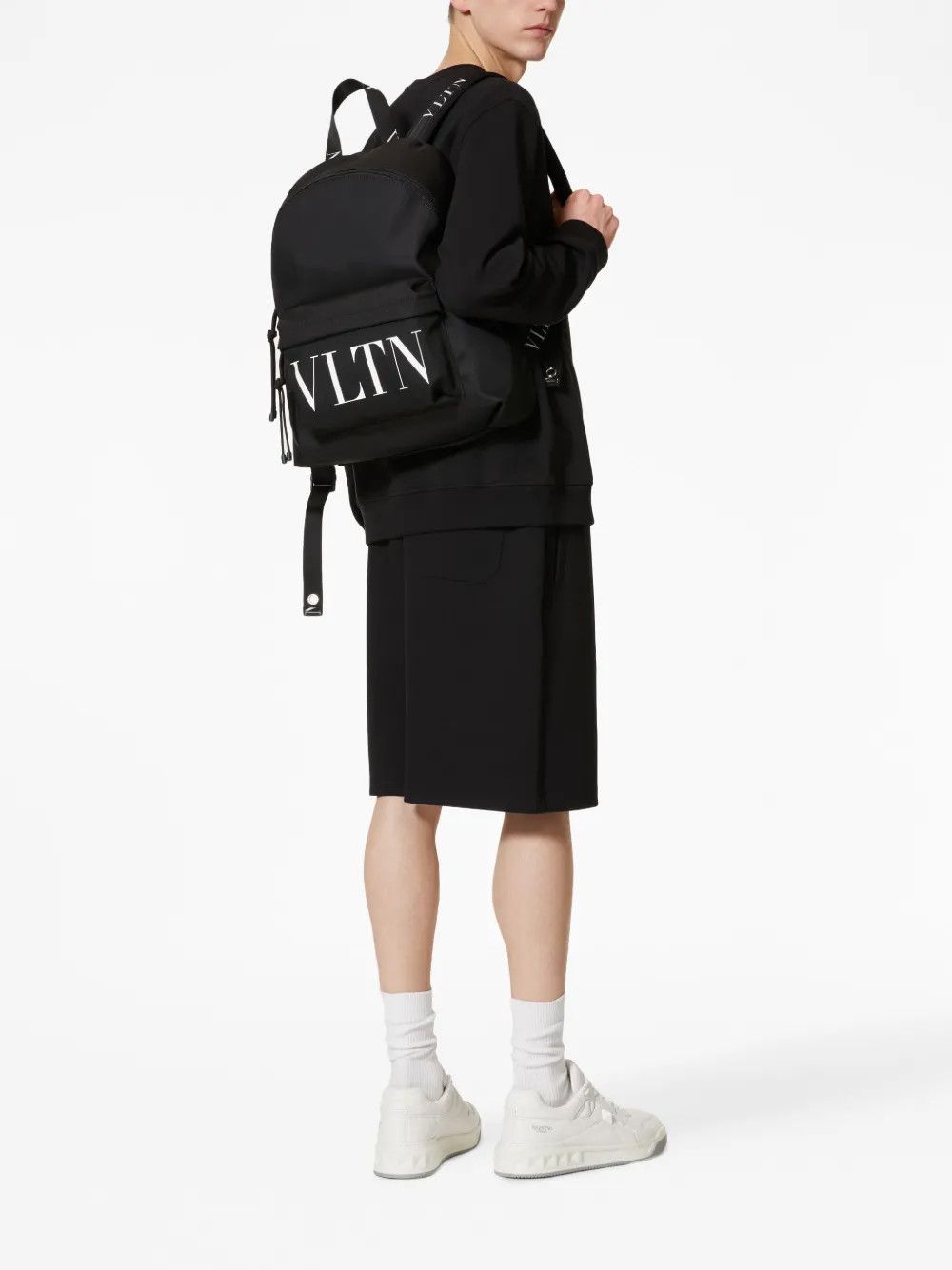 Valentino o1y0525 Size : OS / Logo Backpack in Black Size ONE SIZE - 7 Thumbnail