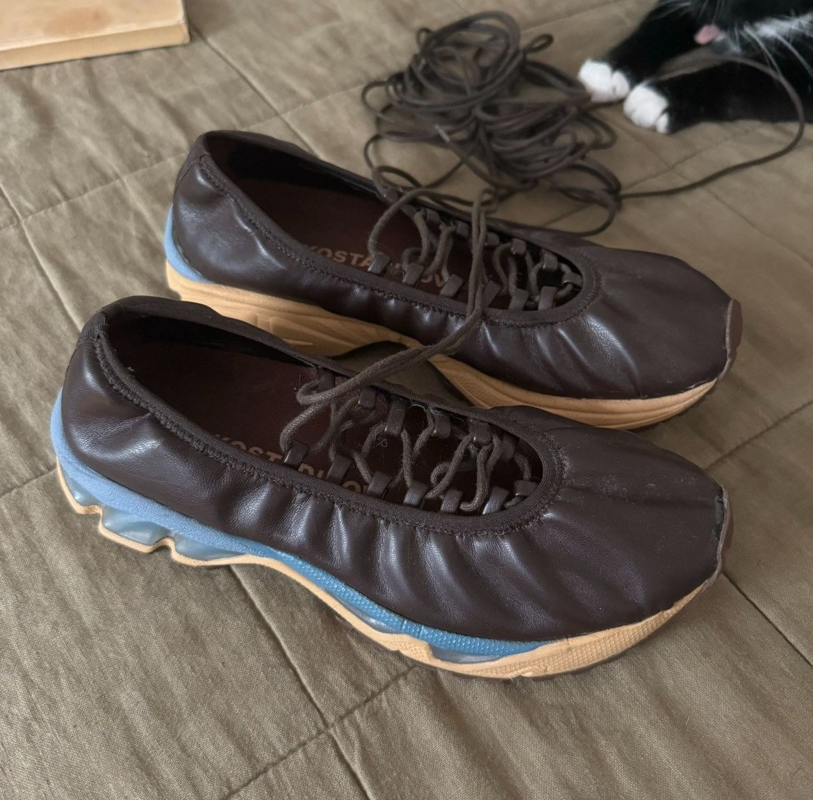 Kiko Kostadinov Kiko Kostadinov Womens Ballet Hybrid Lace Up 'Russet Brown' Size US 7 / IT 37 - 4 Thumbnail