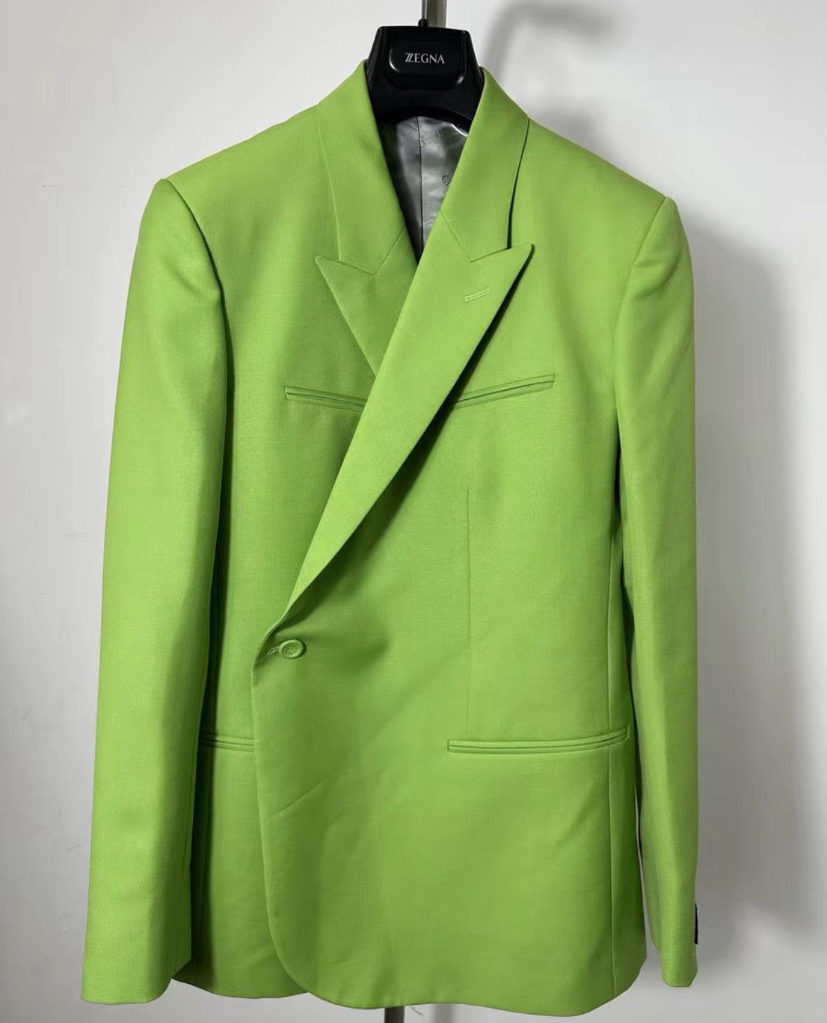 Dior Dior Plain Color Asymmetrical Button Jacket 0079-2507 Size US M / EU 48-50 / 2 - 1 Thumbnail