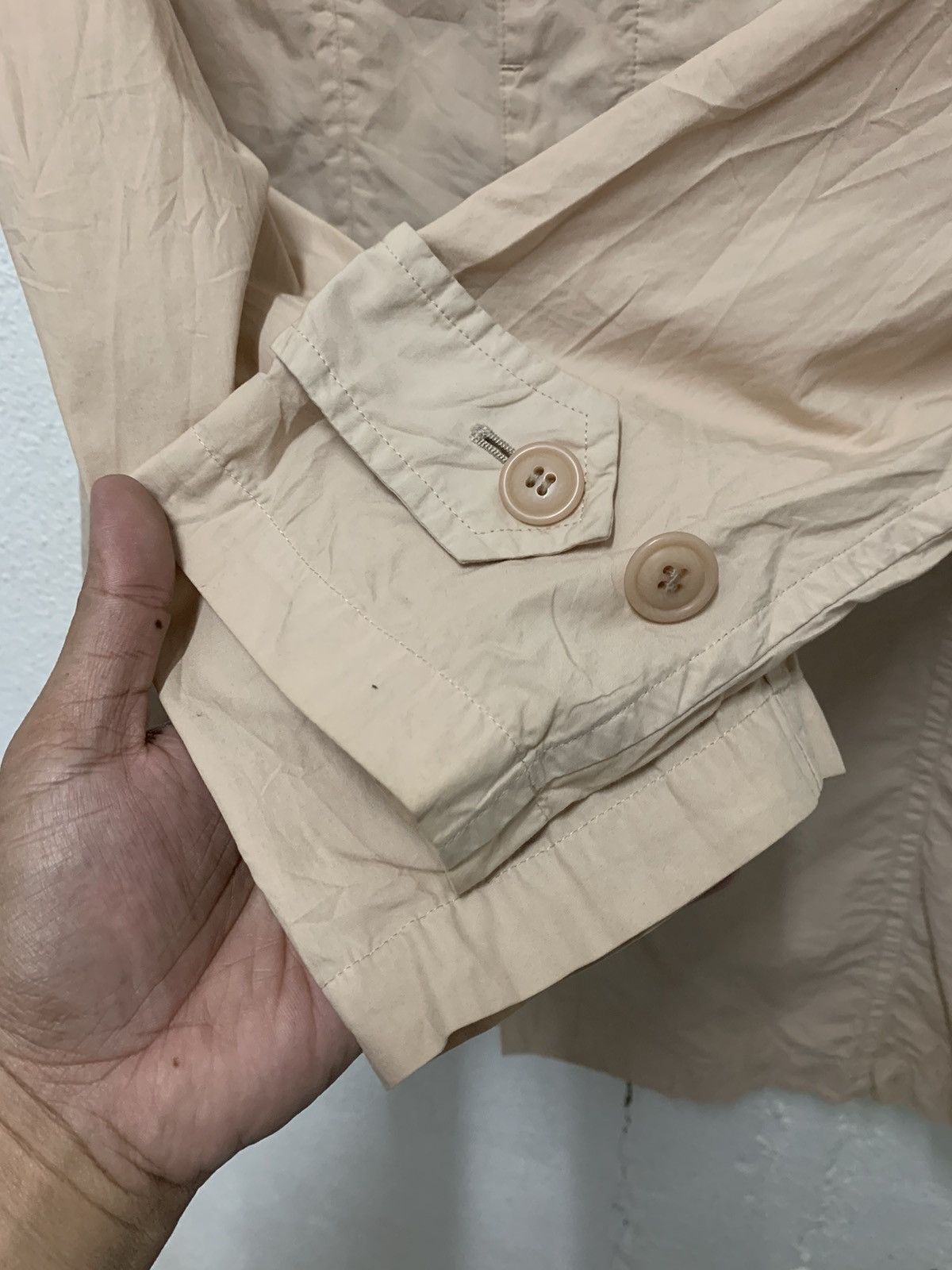 Issey Miyake × Japanese Brand × Sunao Kuwahara Sunao Kuwahara women cotton mid long light jacket Size M / US 6-8 / IT 42-44 - 6 Thumbnail