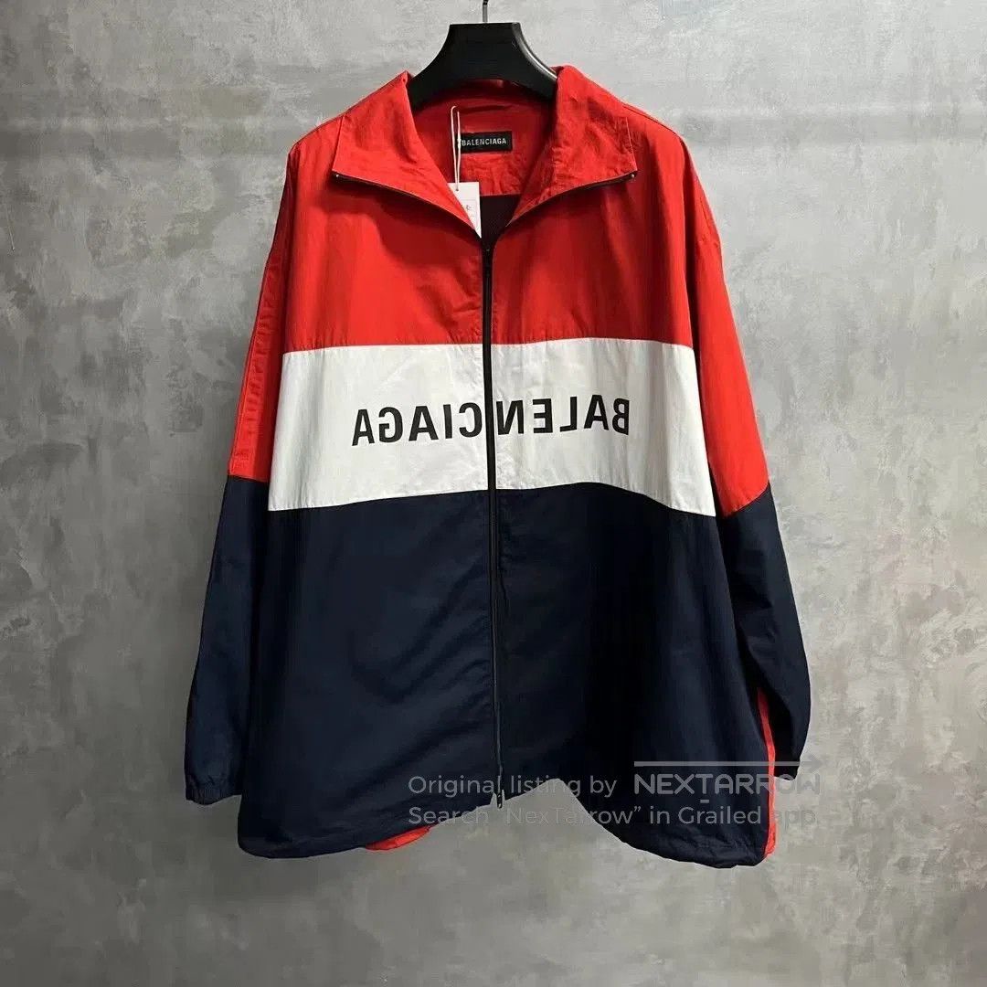 Balenciaga Balenciaga Black Red Logo Zip Jacket. Size US L / EU 52-54 / 3 - 1 Thumbnail