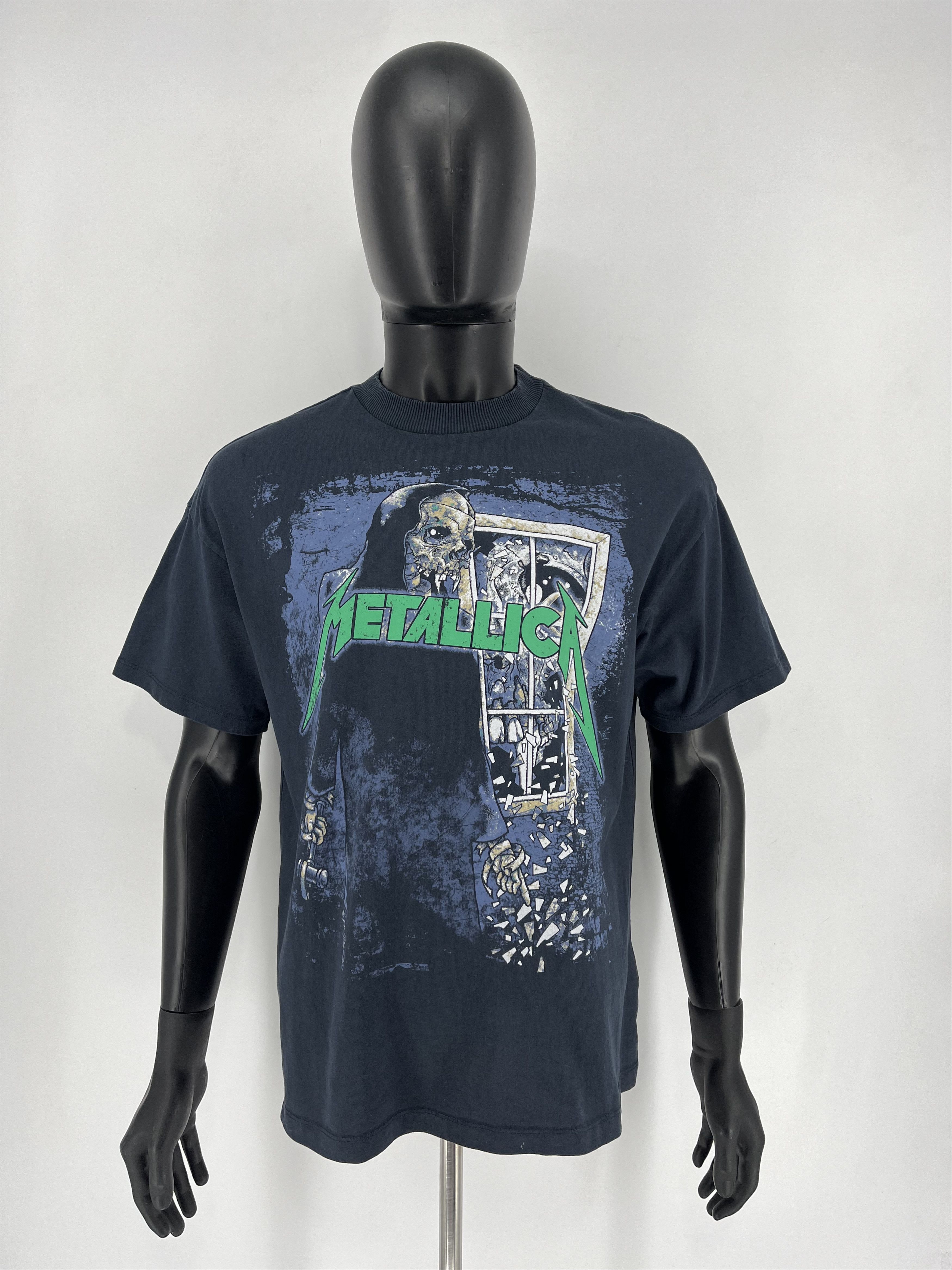 Band Tees Vintage Y2K Metallica Skulls Dead Face Band Rock Streetwear Size US L / EU 52-54 / 3 - 2 Thumbnail