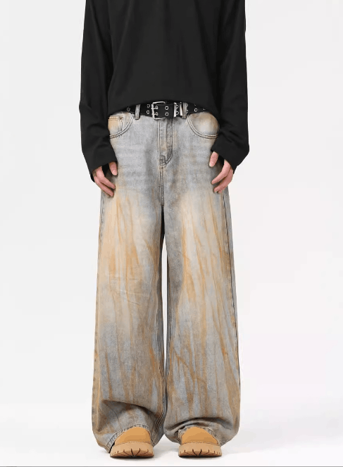 Japanese Brand × Jean Distressed dirtyfit men's loose vintage jeans Size US 32 / EU 48 - 1 Thumbnail