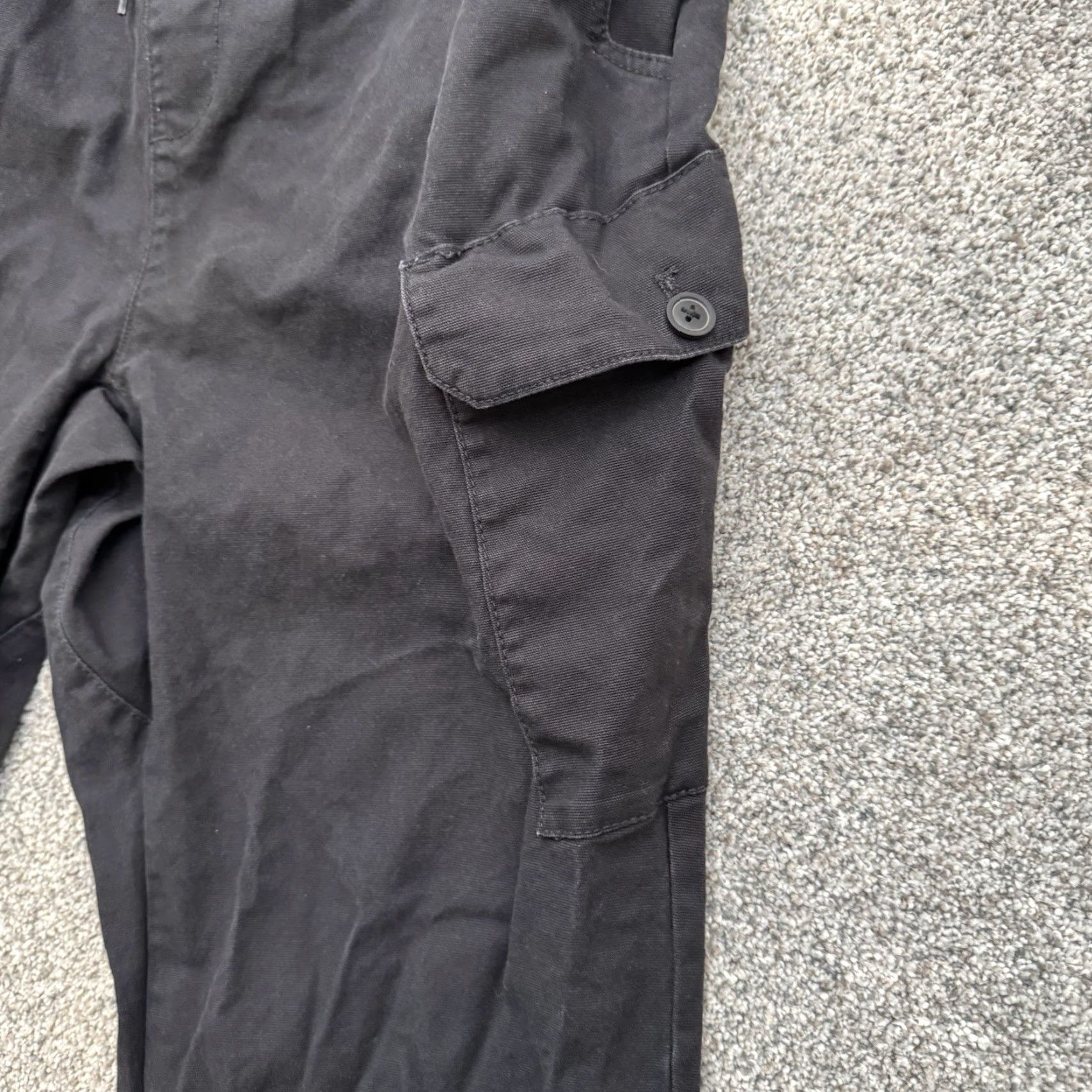 Airwalk Airwalk Tapered Cargo Pants XL Men Black Twill Cargo Pocket Grunge Streetwear Skater Urban Fall Spring Summer Comfort Crew Style Pants Size US 36 / EU 52 - 2 Thumbnail