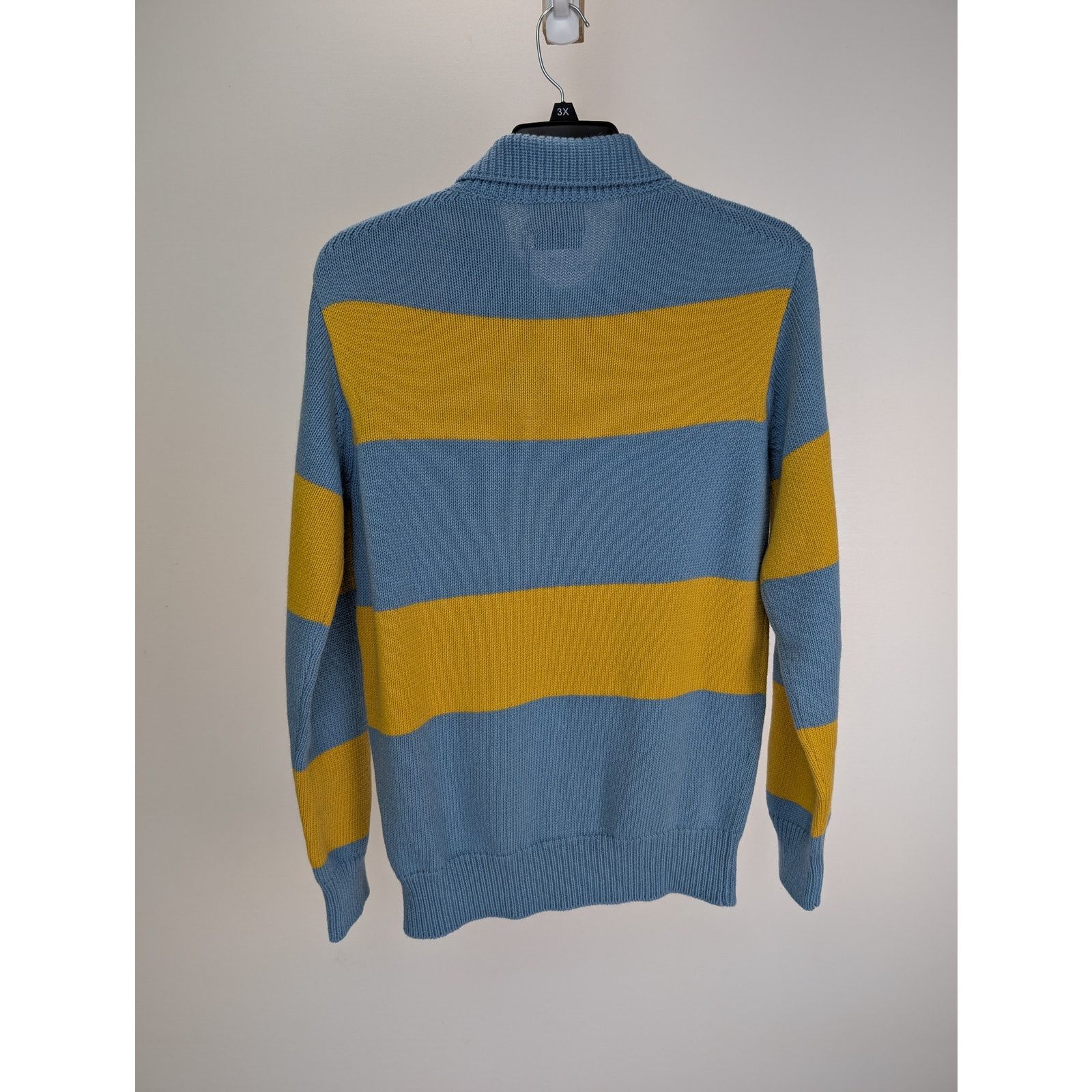 Aime Leon Dore × Drake's o1rshd1 ALD Stripe Integral Collar Full Sleeve Sweater Size US L / EU 52-54 / 3 - 6 Thumbnail