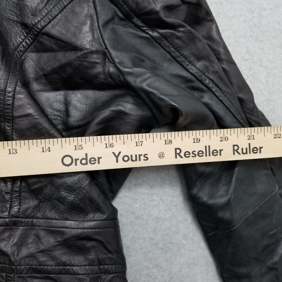 Other Valerie Stevens Leather Jacket Womens Small Pockets Belt Size S / US 4 / IT 40 - 11 Thumbnail