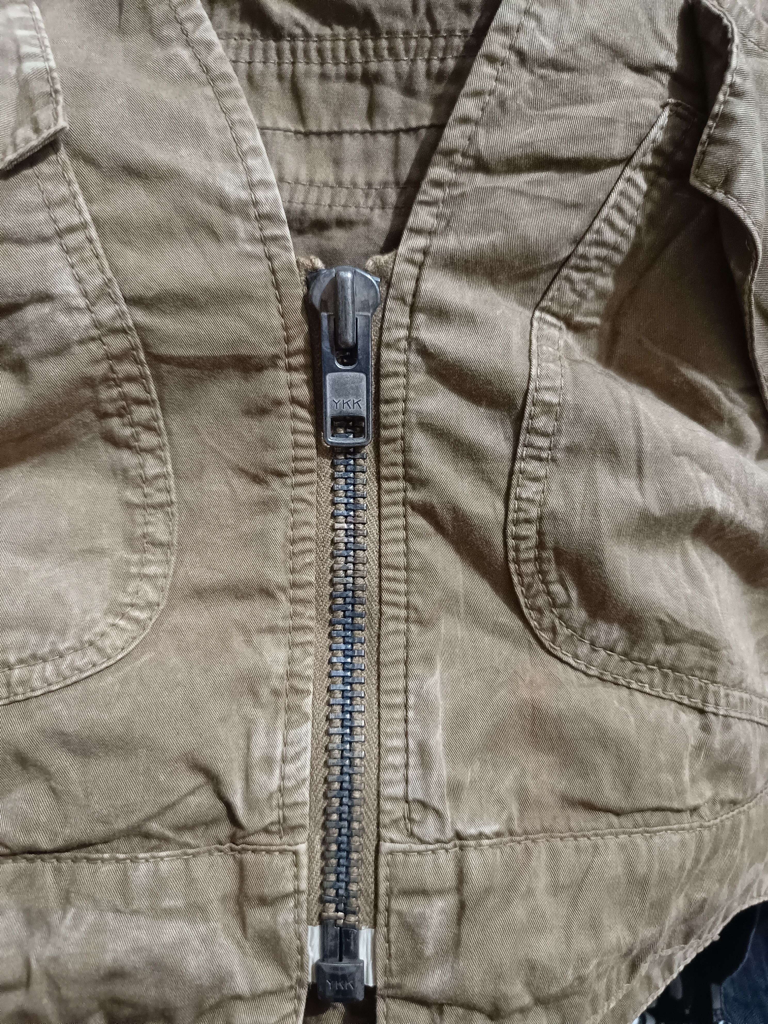 14th Addiction × Japanese Brand × Le Grande Bleu (L.G.B.) Cyber Army Vests Faded Brown Distressed Japanese Pank Size M / US 6-8 / IT 42-44 - 3 Thumbnail
