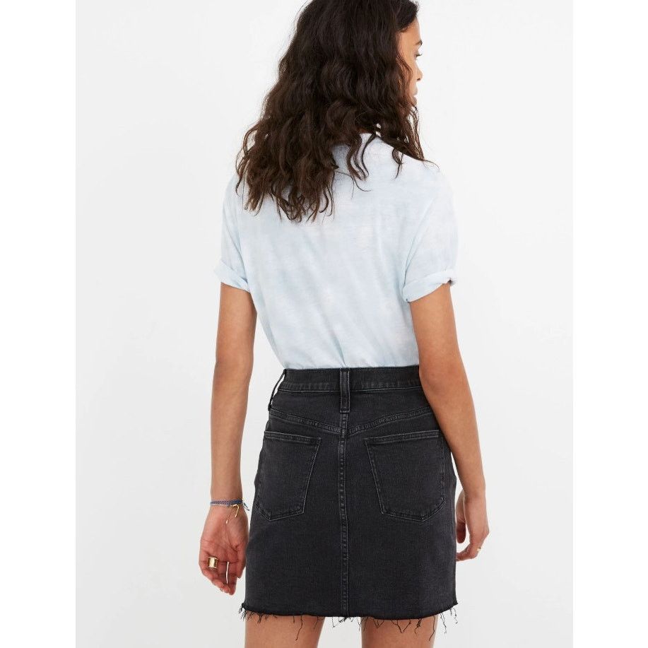 Madewell Madewell Stretch Denim Straight Ashcroft Wash Mini Skirt Size 26" / US 2 / IT 38 - 2 Thumbnail