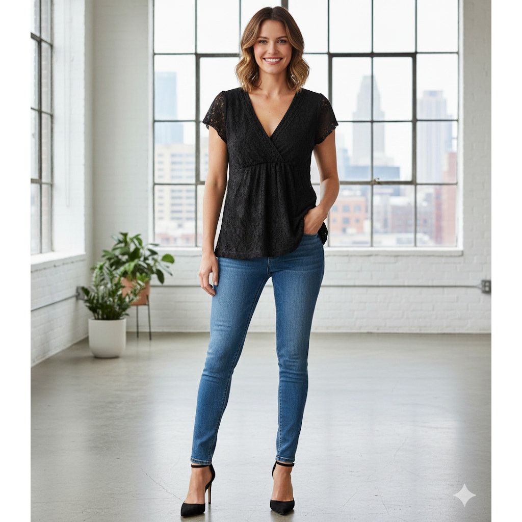 Apt. 9 Apt. 9 Lace Blouse Size M / US 6-8 / IT 42-44 - 1 Thumbnail