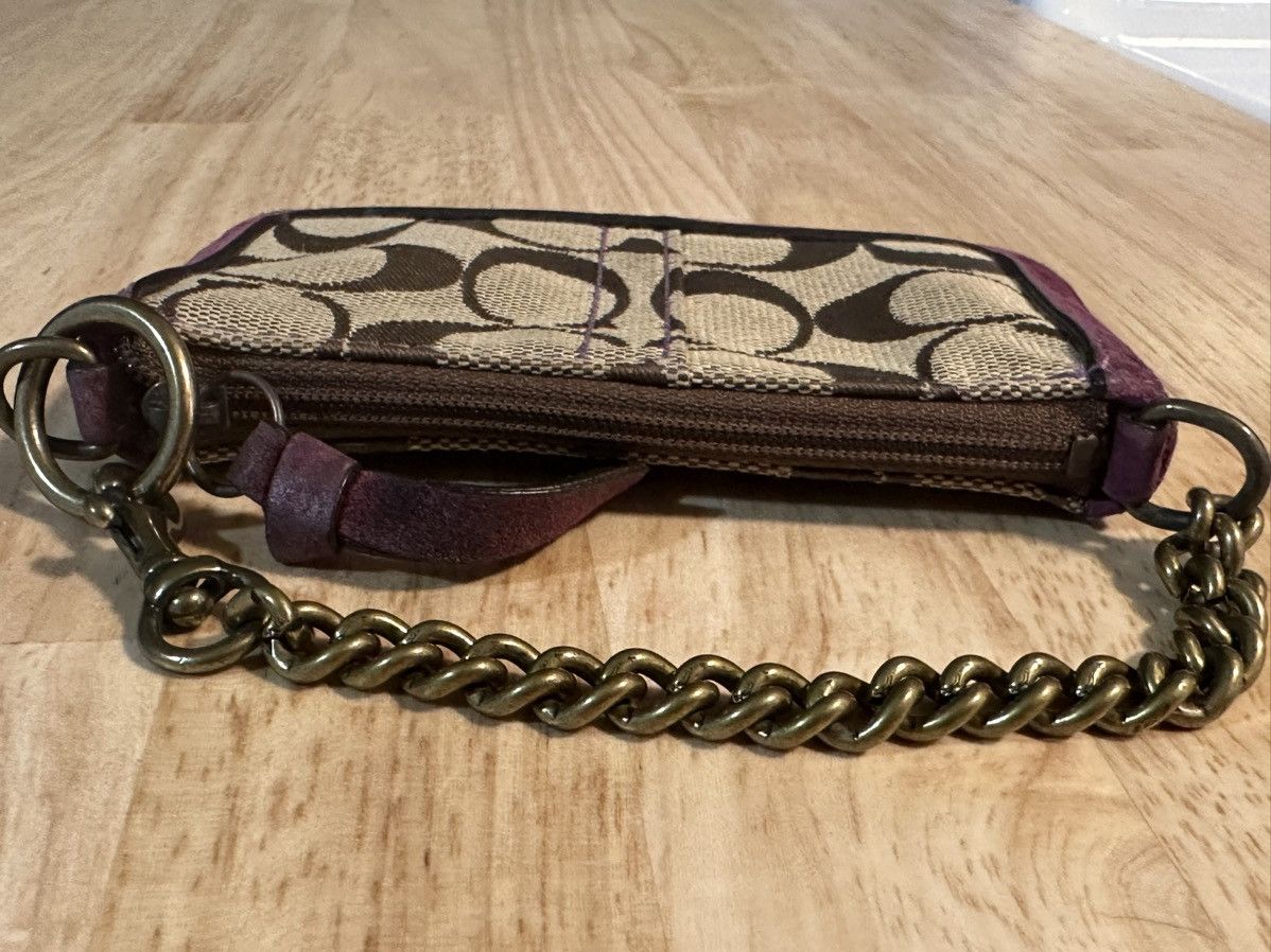 COACH wallet w/ chain
