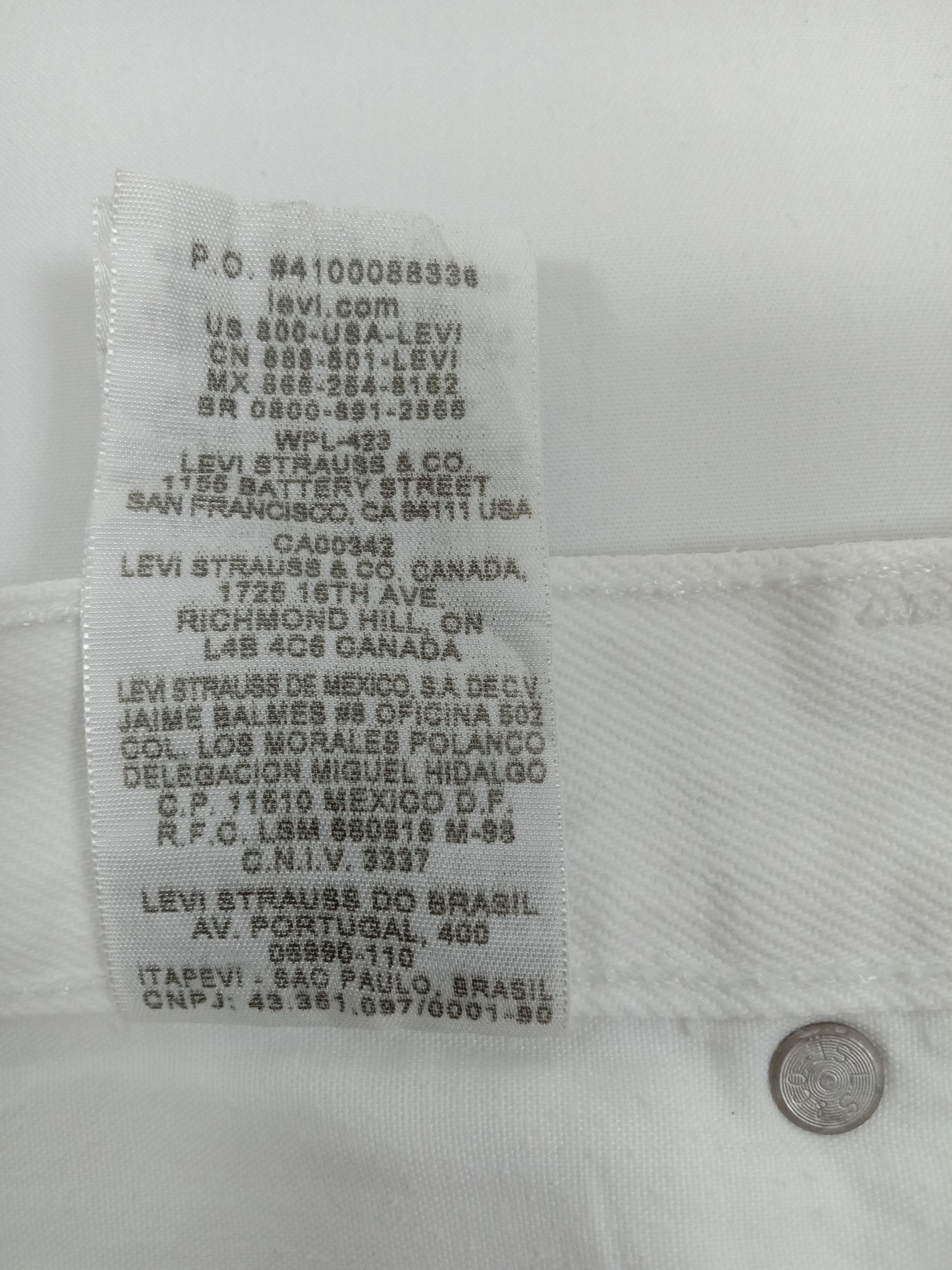 Levi's Vintage Levi's 501 Jeans Straight Leg Button Fly White Denim Size US 32 / EU 48 - 14 Thumbnail