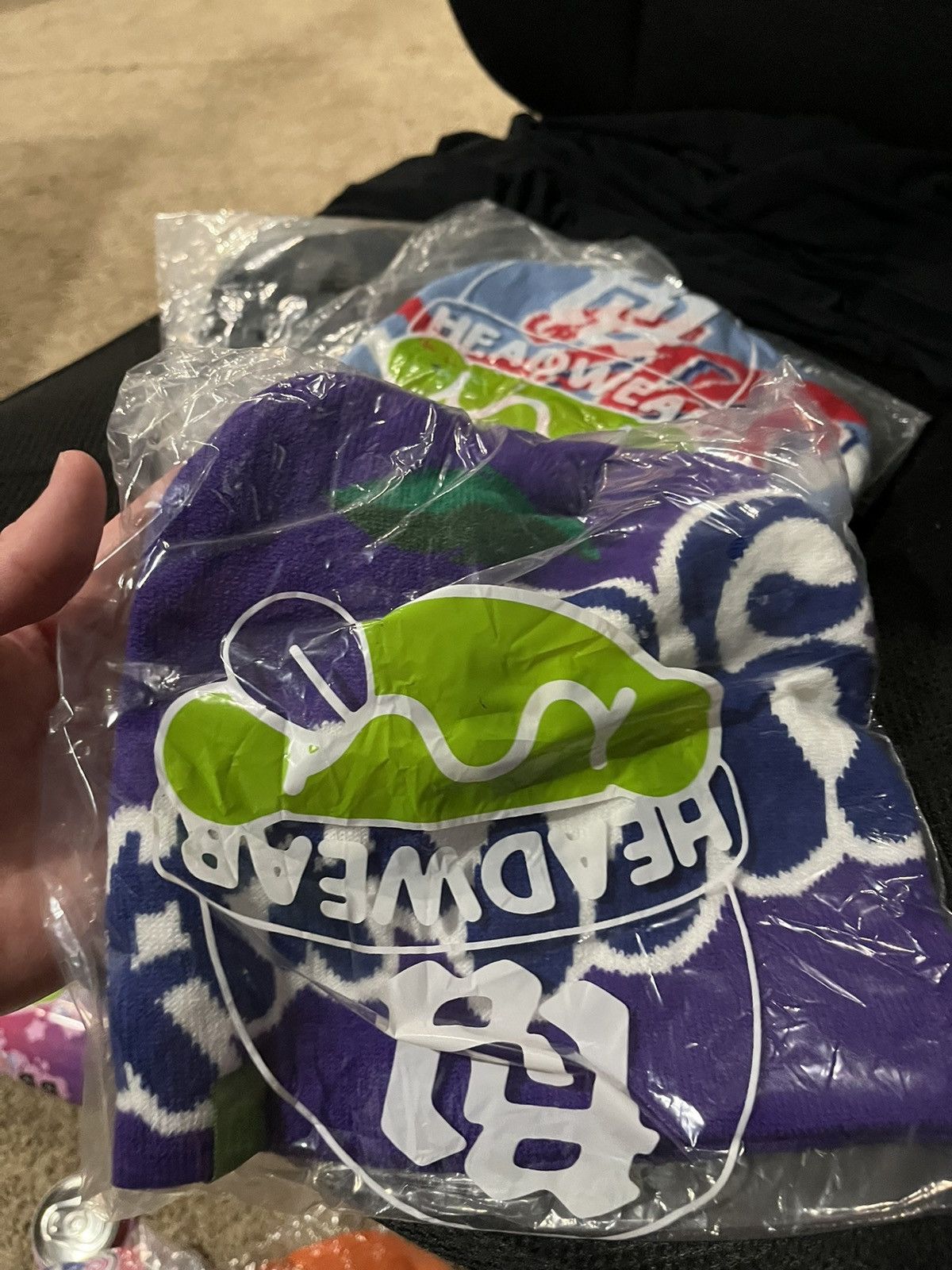 Designer × Rap Tees Grape Fanta RR Beanie Size ONE SIZE - 6 Thumbnail