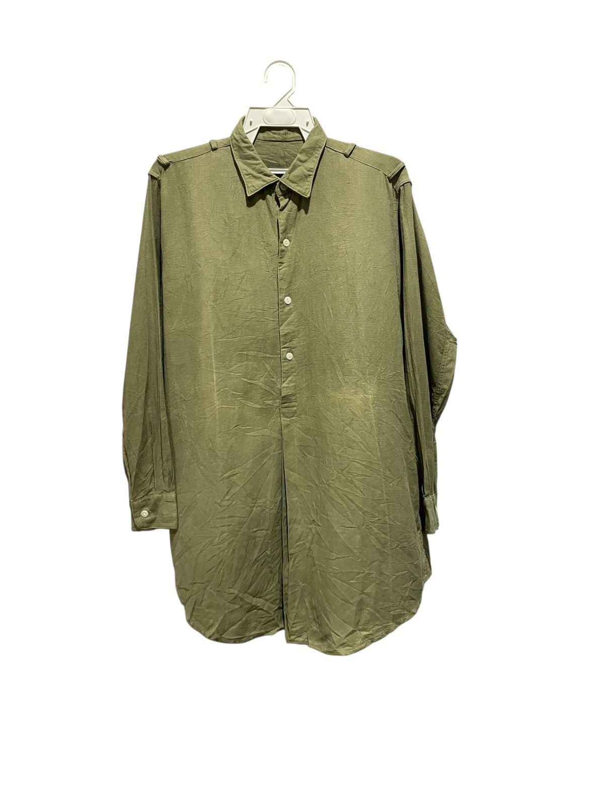 Orslow Very Rare 1960s Czech Republic Granpa Military Shirt Size US L / EU 52-54 / 3 - 8 Thumbnail