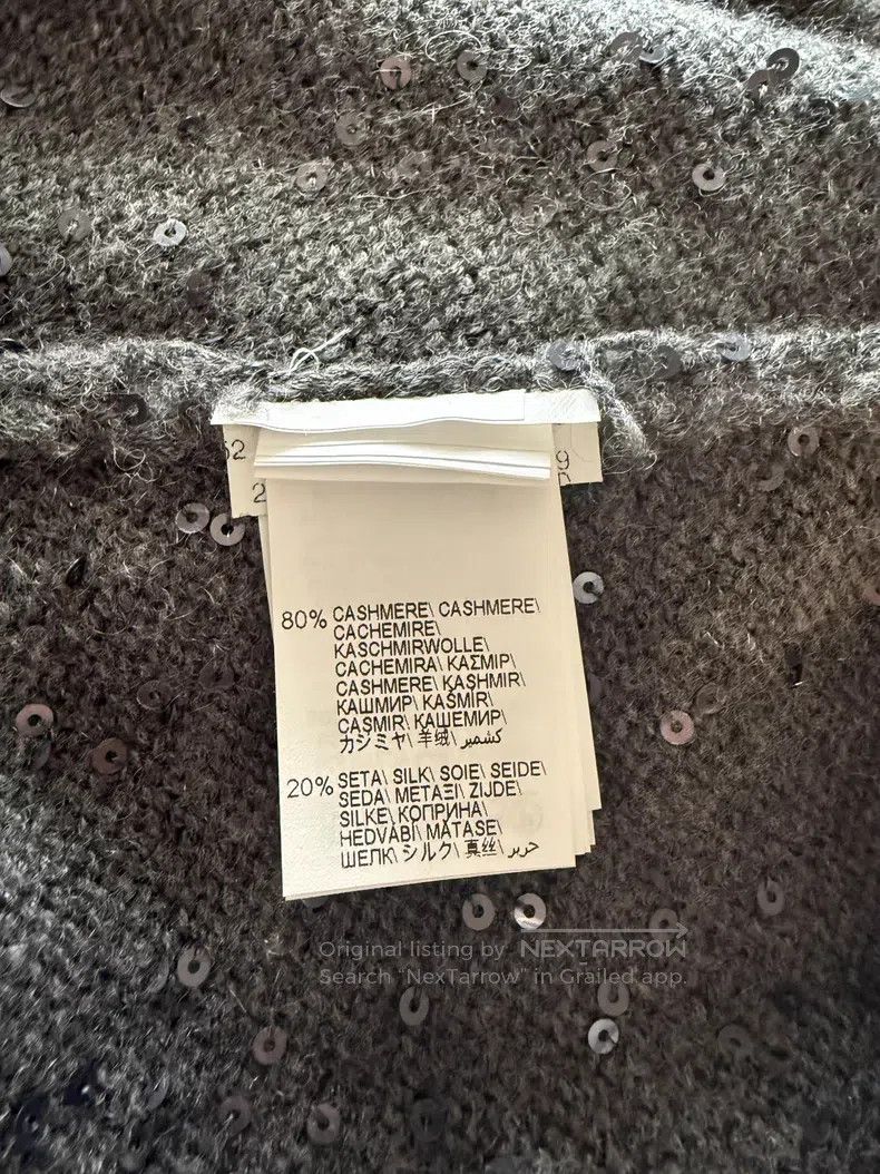 Brunello Cucinelli Brunello Cucinelli Long-sleeved cashmere silk cardigan wit Size M / US 6-8 / IT 42-44 - 4 Thumbnail