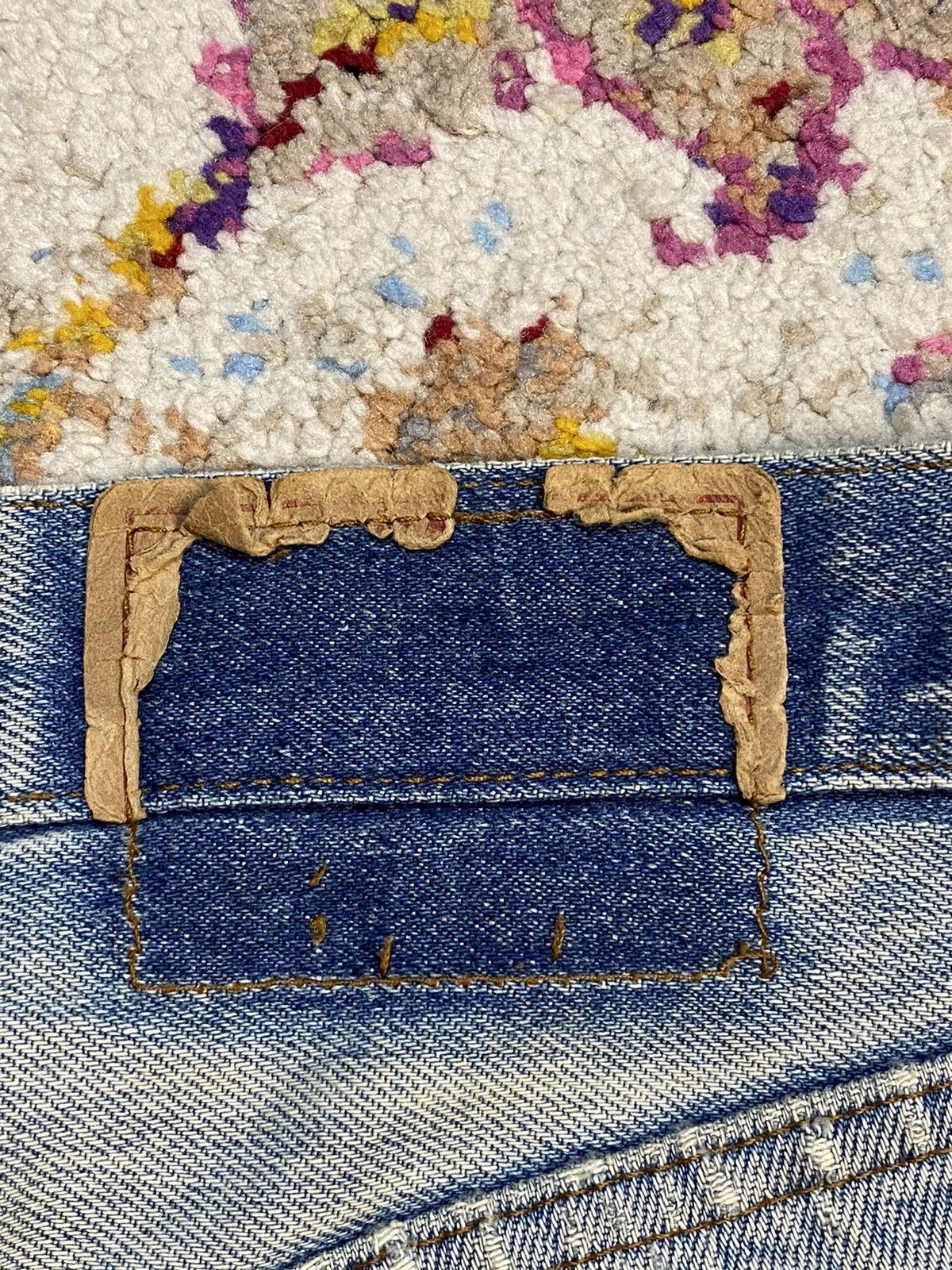 Levi's × Vintage 60's Levis Destroyed Washed Blue Rindem Jeans Size US 30 / EU 46 - 15 Thumbnail