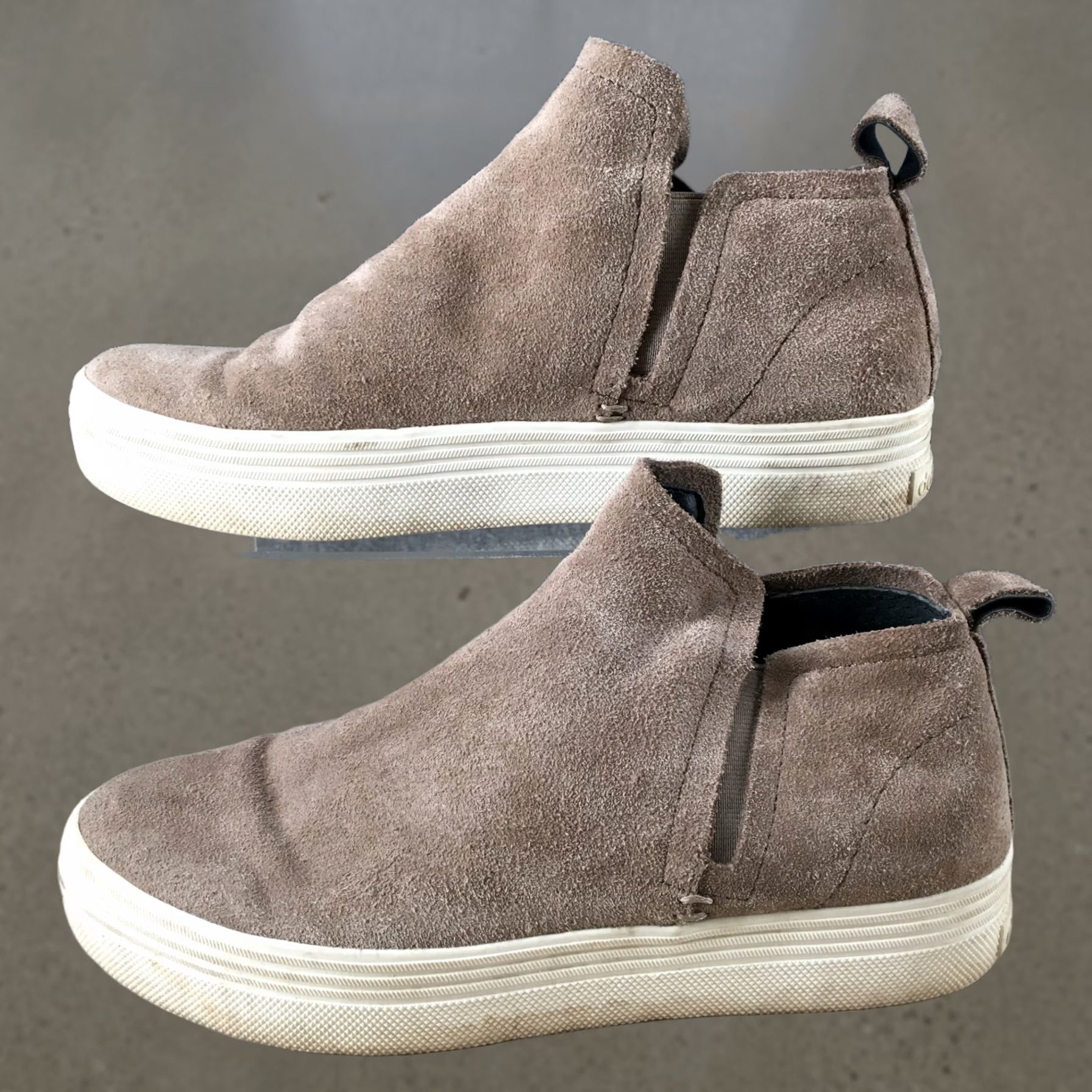 Dolce Vita Dolce Vita Womens Platform High Top Sneakers Beige Suede Pull On Casual - 8 US - Size 8 Size M / US 6-8 / IT 42-44 - 1 Thumbnail