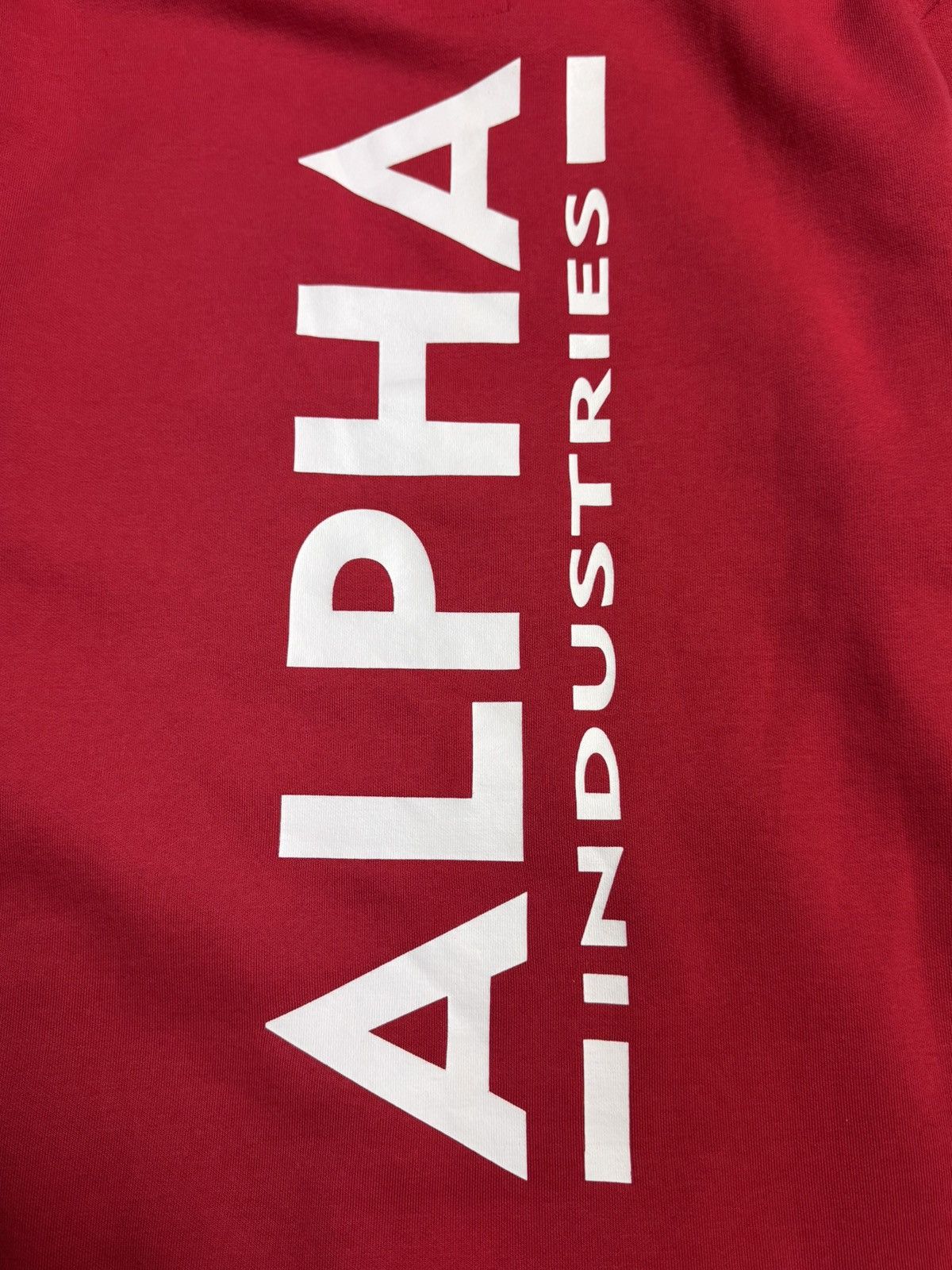 Alpha Industries Alpha Industries Big Logo Cotton Hoodie Red size L Size US L / EU 52-54 / 3 - 12 Thumbnail