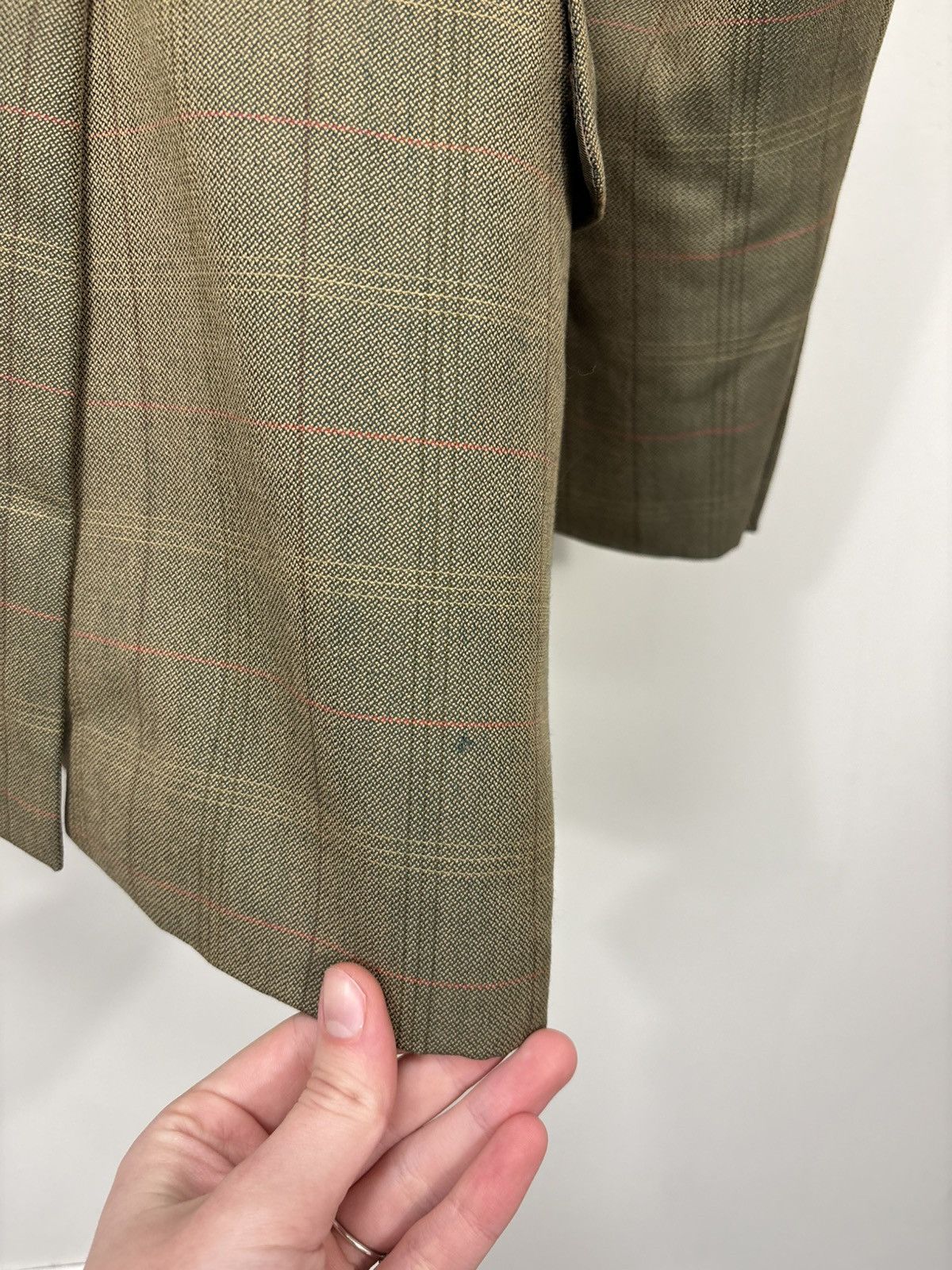 Burberry Vintage Burberry Prince Of Wales Check Wool Blazer Jacket Size 46R - 21 Thumbnail