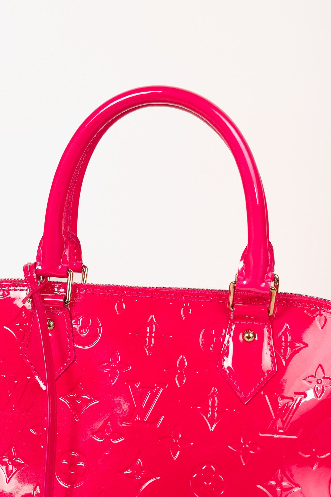 Louis Vuitton Louis Vuitton Alma GM Rose Pop Monogram Vernis Tote Size ONE SIZE - 6 Thumbnail