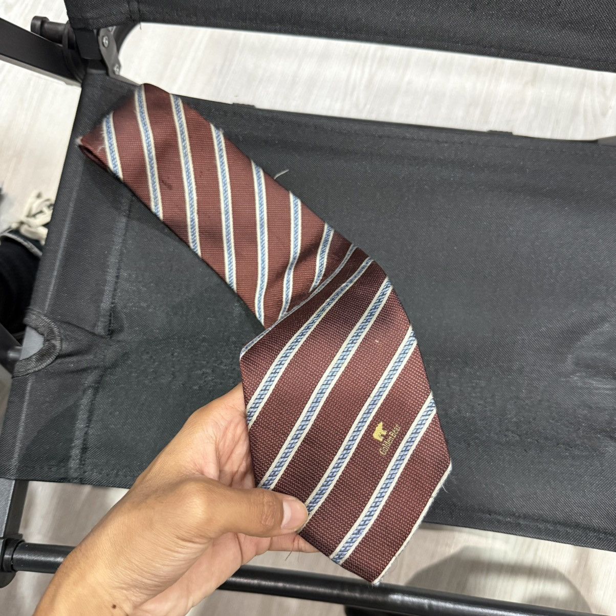 Golden Bear Golden bear jack nicklaus neckties stripe patterned silk Size ONE SIZE - 4 Thumbnail