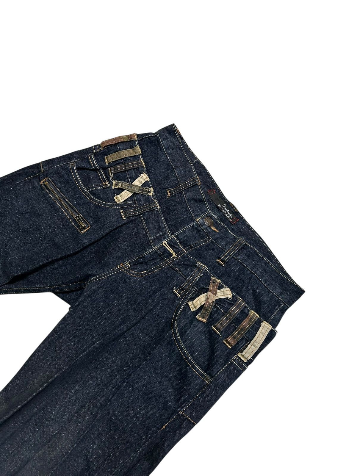 Japanese Brand × Kapital × Vintage Double Waist Dominate Japanese Punk Style Denim Jeans Size US 32 / EU 48 - 6 Thumbnail