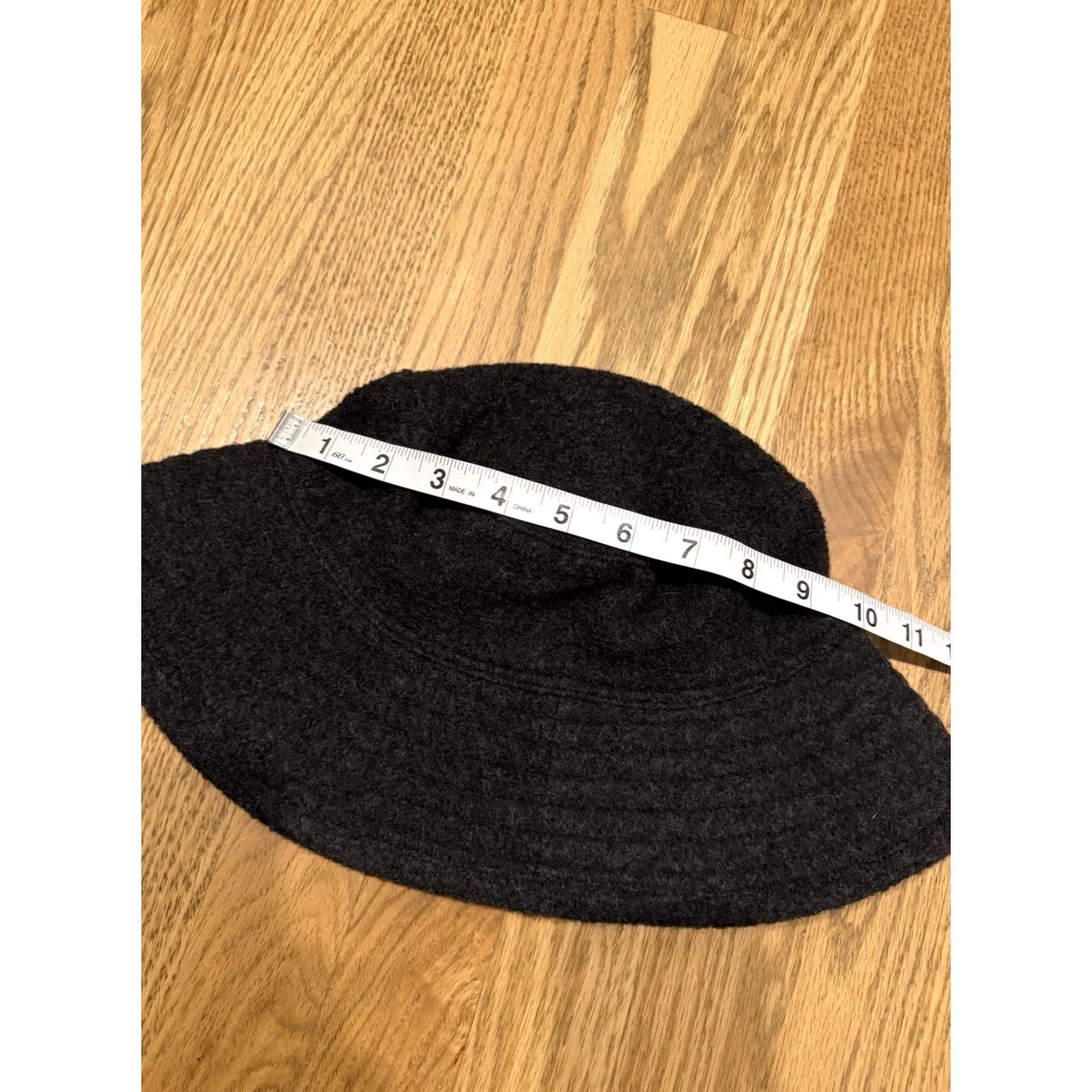 Vintage Helen Kaminski Wool Bucket Hat Cap Women’s Medium Australia Pure Dark Grey Sun Size ONE SIZE - 8 Thumbnail