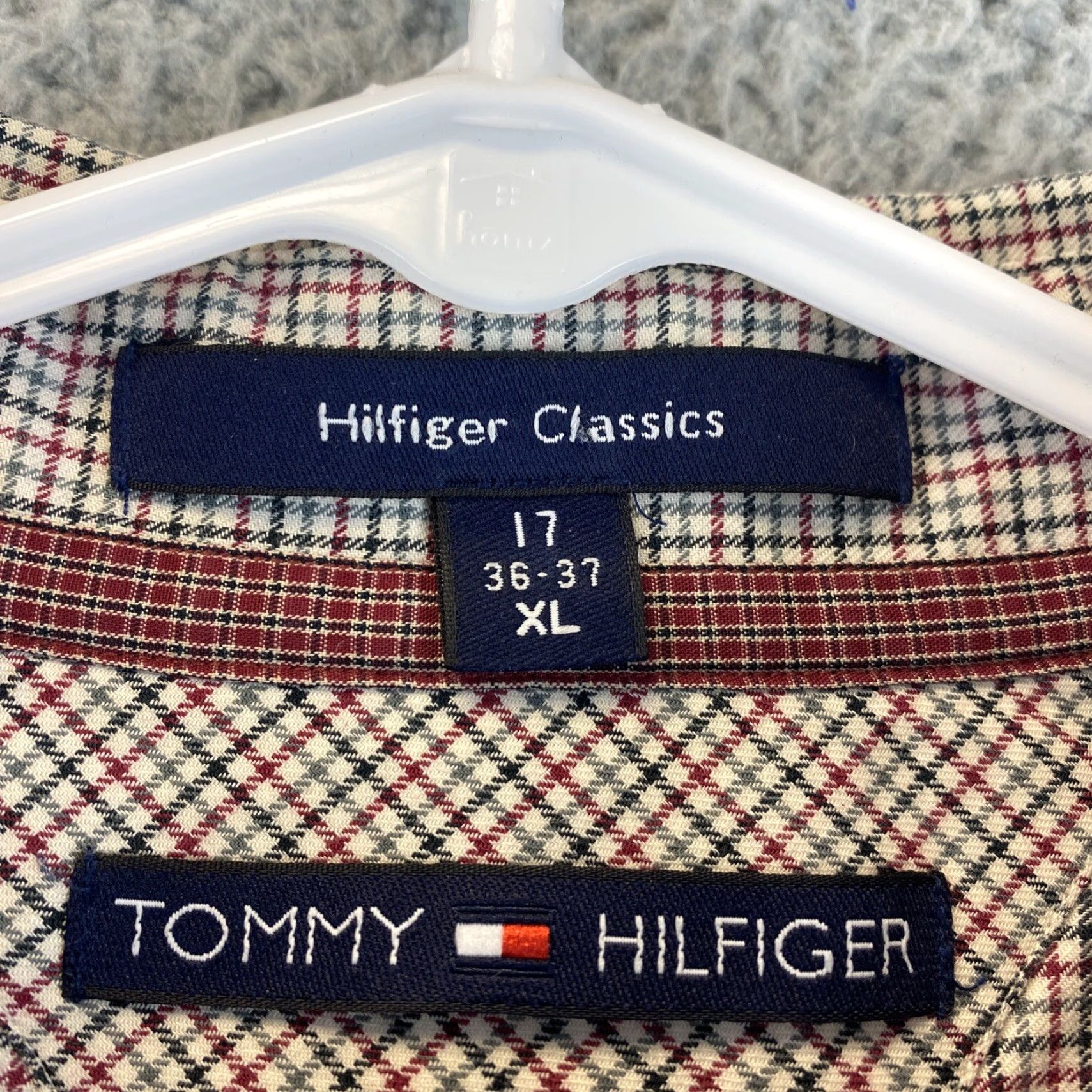 Tommy Hilfiger TOMMY HILFIGER Multicolor Striped Button-Up Shirt Men's XL Long Sleeve 17 36/37 Size US XL / EU 56 / 4 - 5 Thumbnail