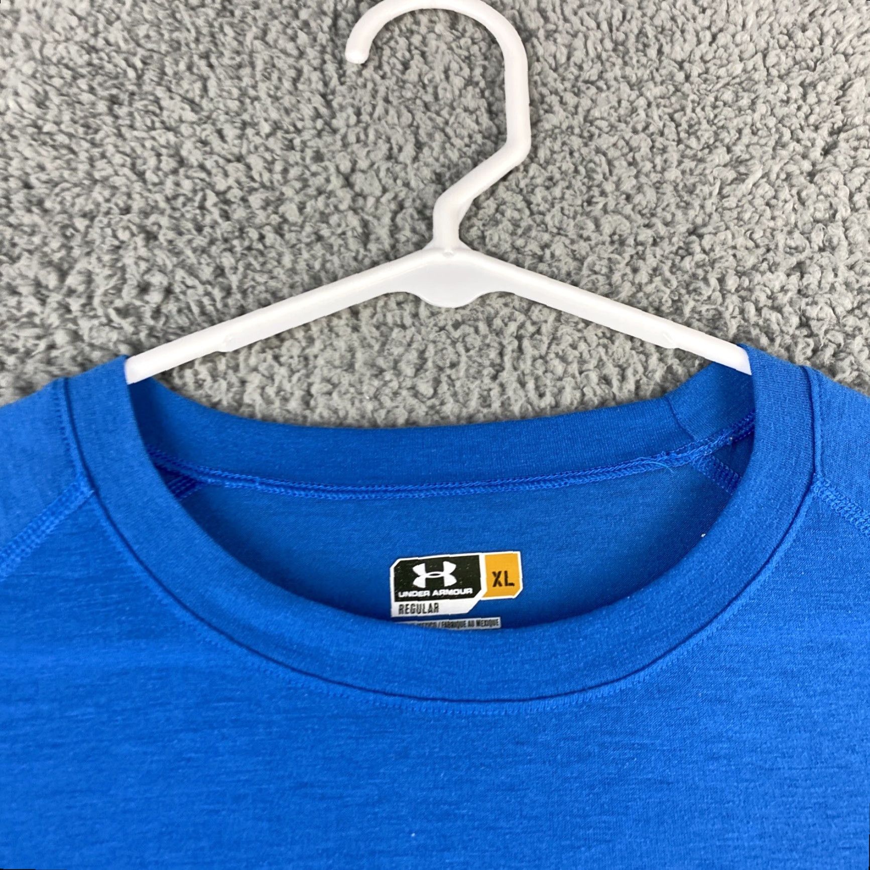 Under Armour Under Armour HeatGear Light Short Sleeve T-Shirt Mens XL White Logo Size US XL / EU 56 / 4 - 4 Thumbnail