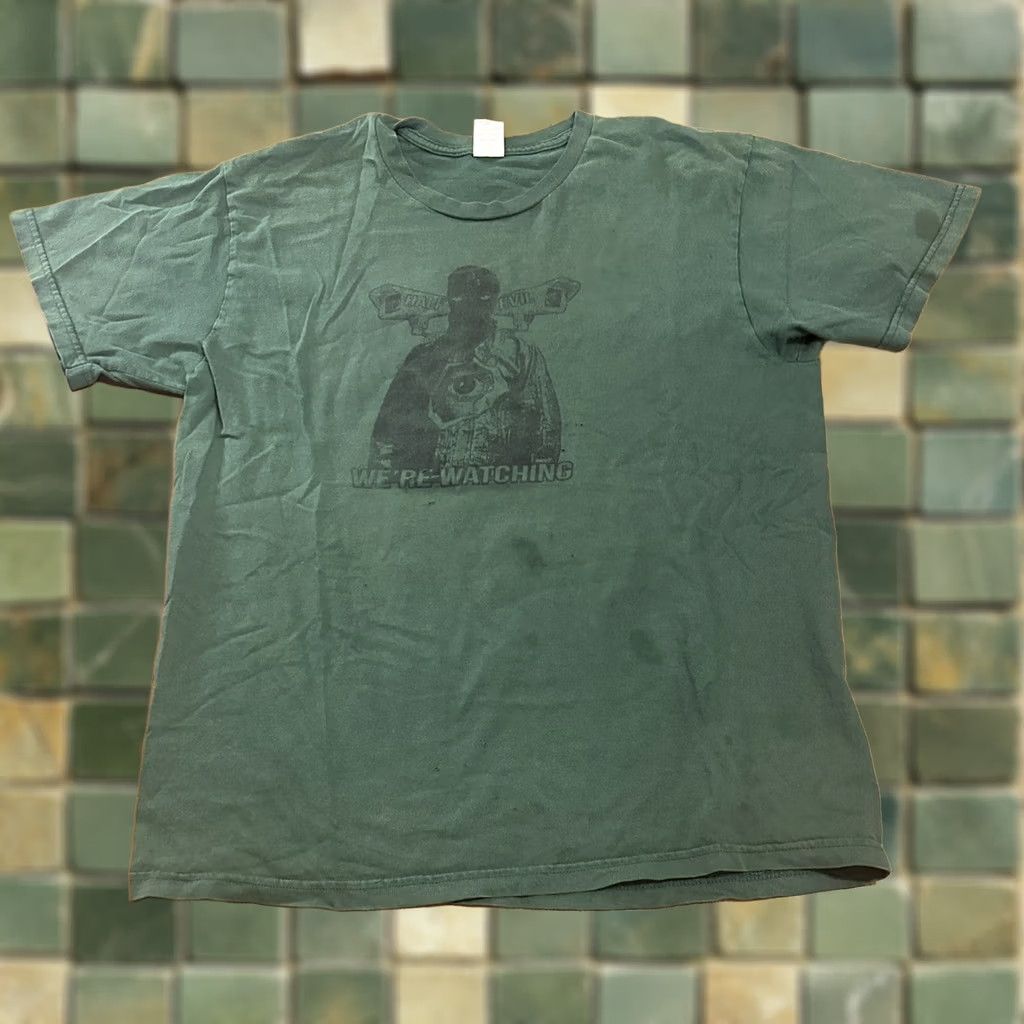 Half Evil Half Evil We’re Watching T Shirt Large Green Size US L / EU 52-54 / 3 - 1 Thumbnail