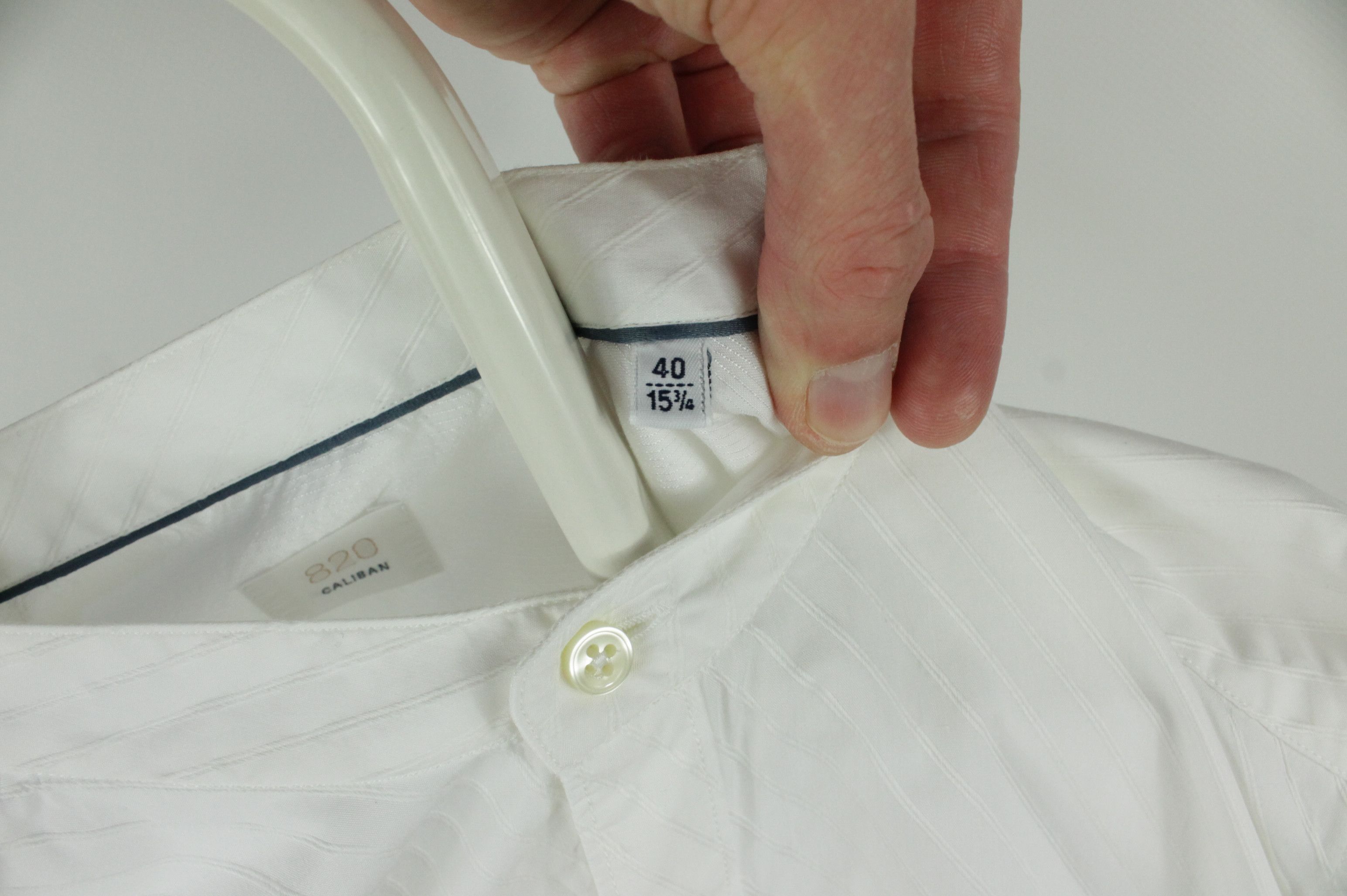Other 820 Caliban Band Colar White Dress Slim Fit Shirt Size US M / EU 48-50 / 2 - 4 Thumbnail