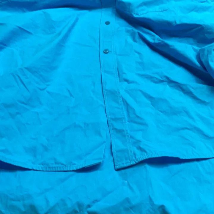 Other Balenciaga Blue Long Sleeve Button-Up Shirt 0079-2507 Size M / US 6-8 / IT 42-44 - 8 Thumbnail