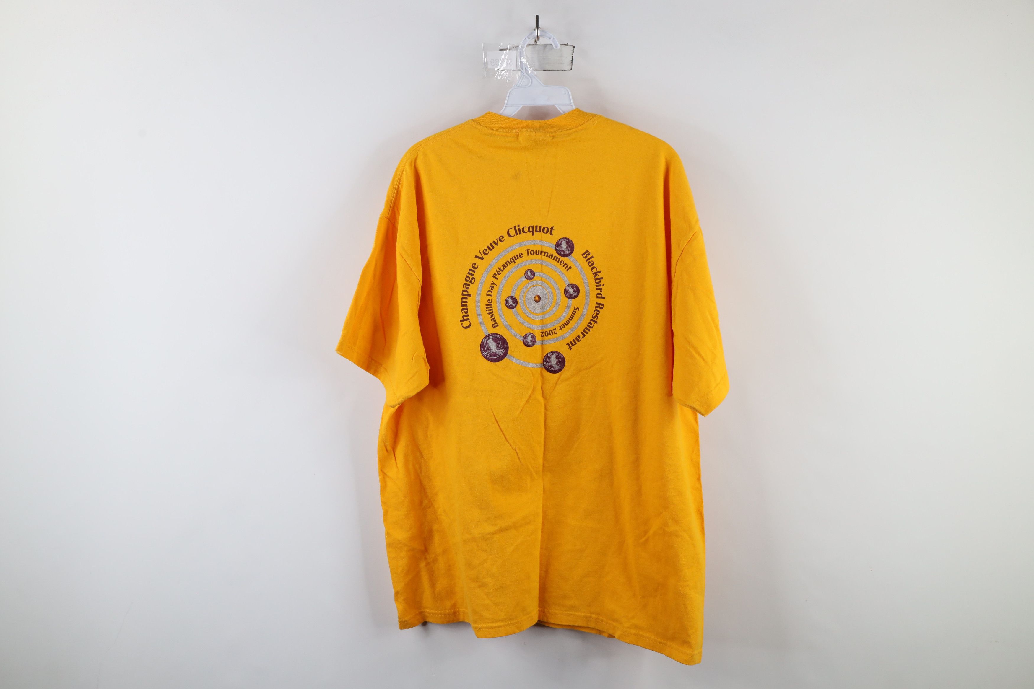 Vintage Vintage Y2K Champagne Bastille Pétanque Tournament T-Shirt Size US XL / EU 56 / 4 - 9 Thumbnail