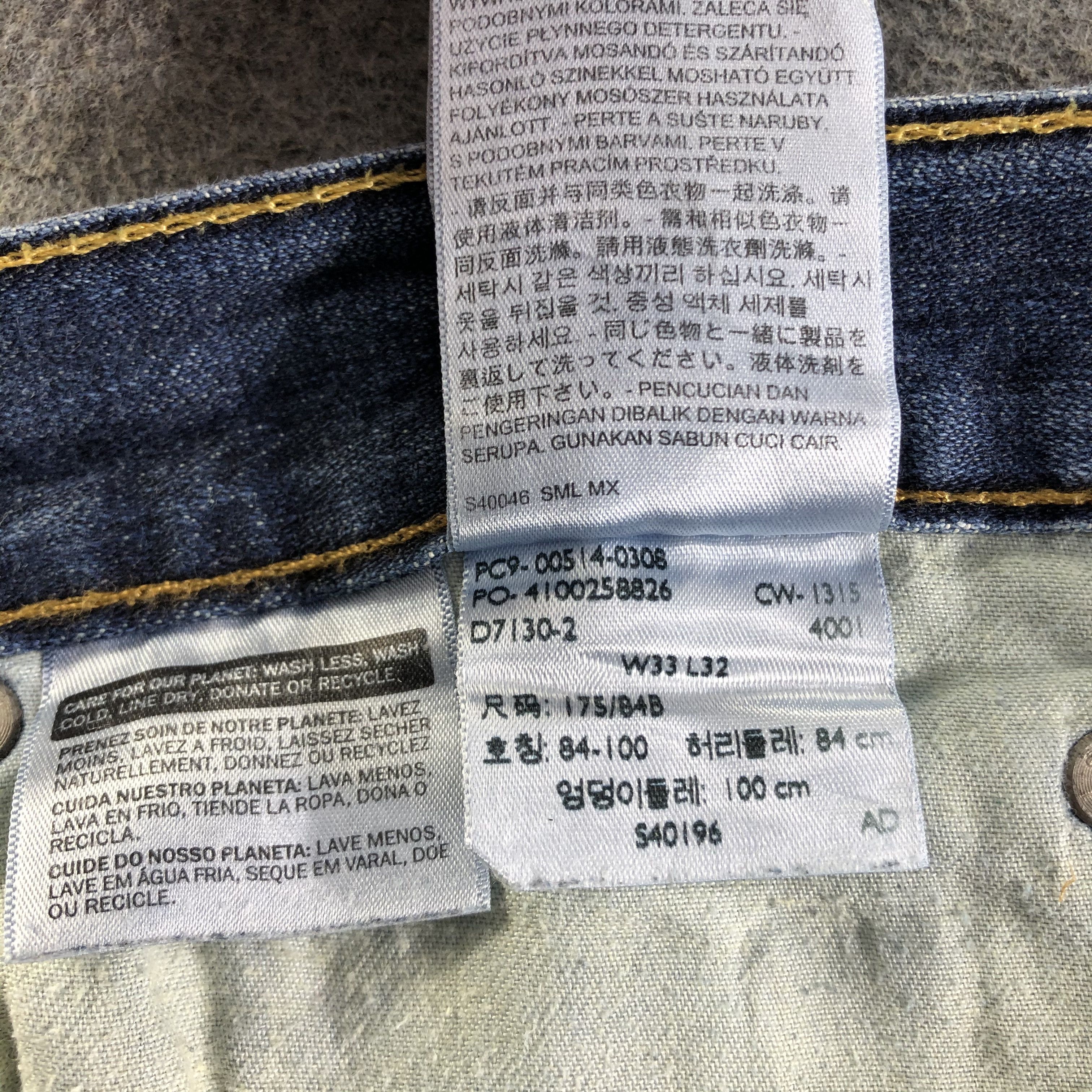 Levi's Vintage Blue Wash Levis 514 Jeans-J3098 Size US 36 / EU 52 - 12 Thumbnail