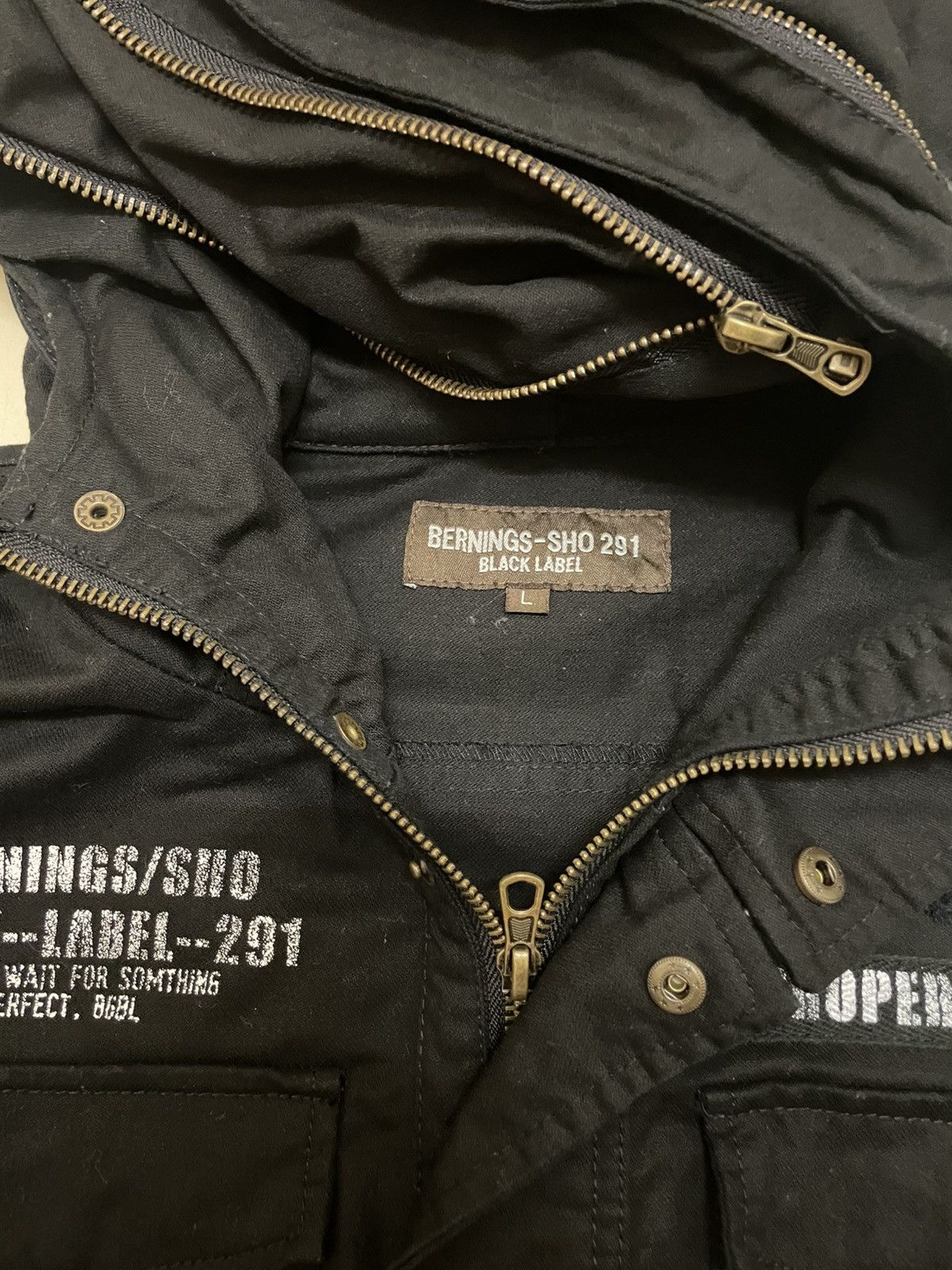 Japanese Brand Bernings Sho 291 Black Label Military Field Jacket Size US M / EU 48-50 / 2 - 13 Thumbnail
