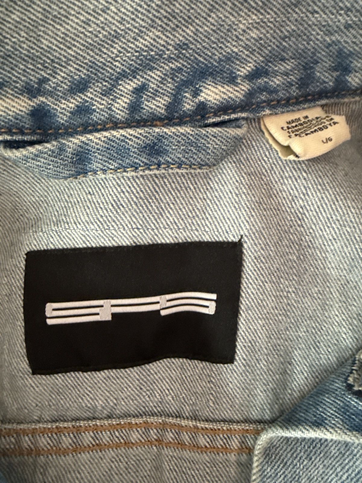 Sp5der SP5DER WEB PRINT VINTAGE DENIM JACKET Size US L / EU 52-54 / 3 - 4 Thumbnail