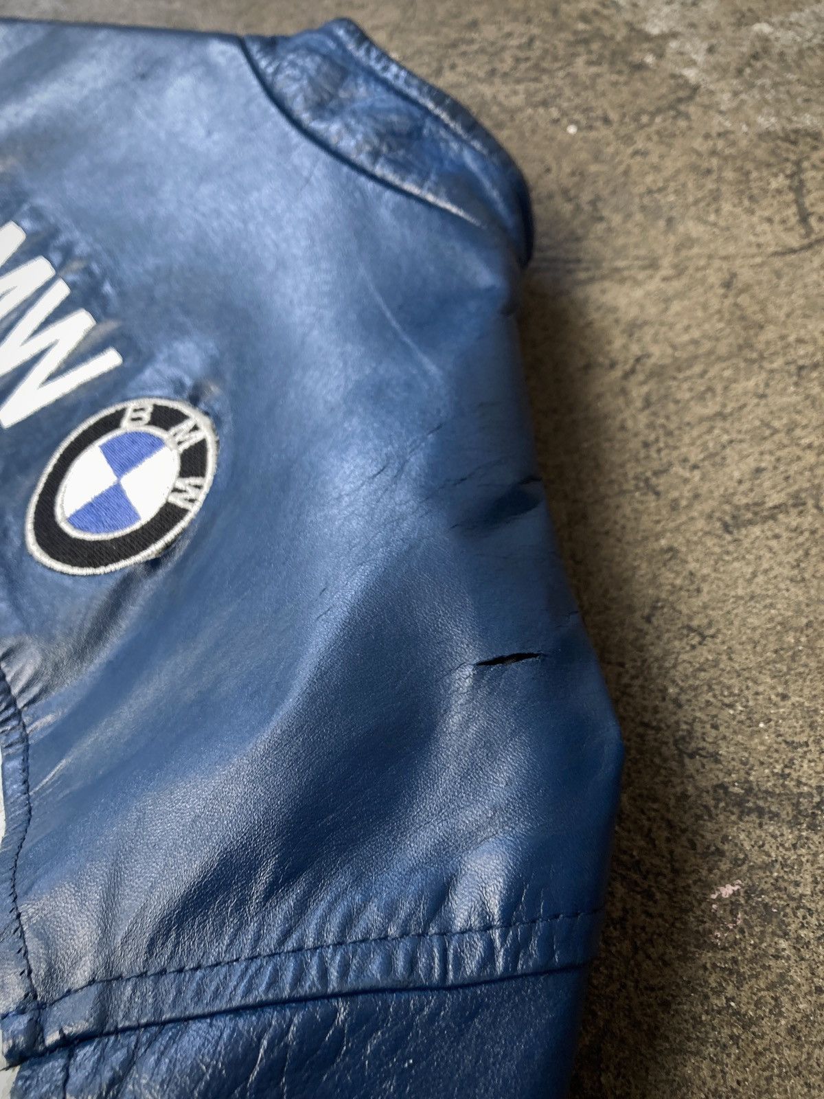 BMW × Formula 1 × Vintage Vintage 90s BMW Racing Leather Jacket Size US S / EU 44-46 / 1 - 14 Thumbnail