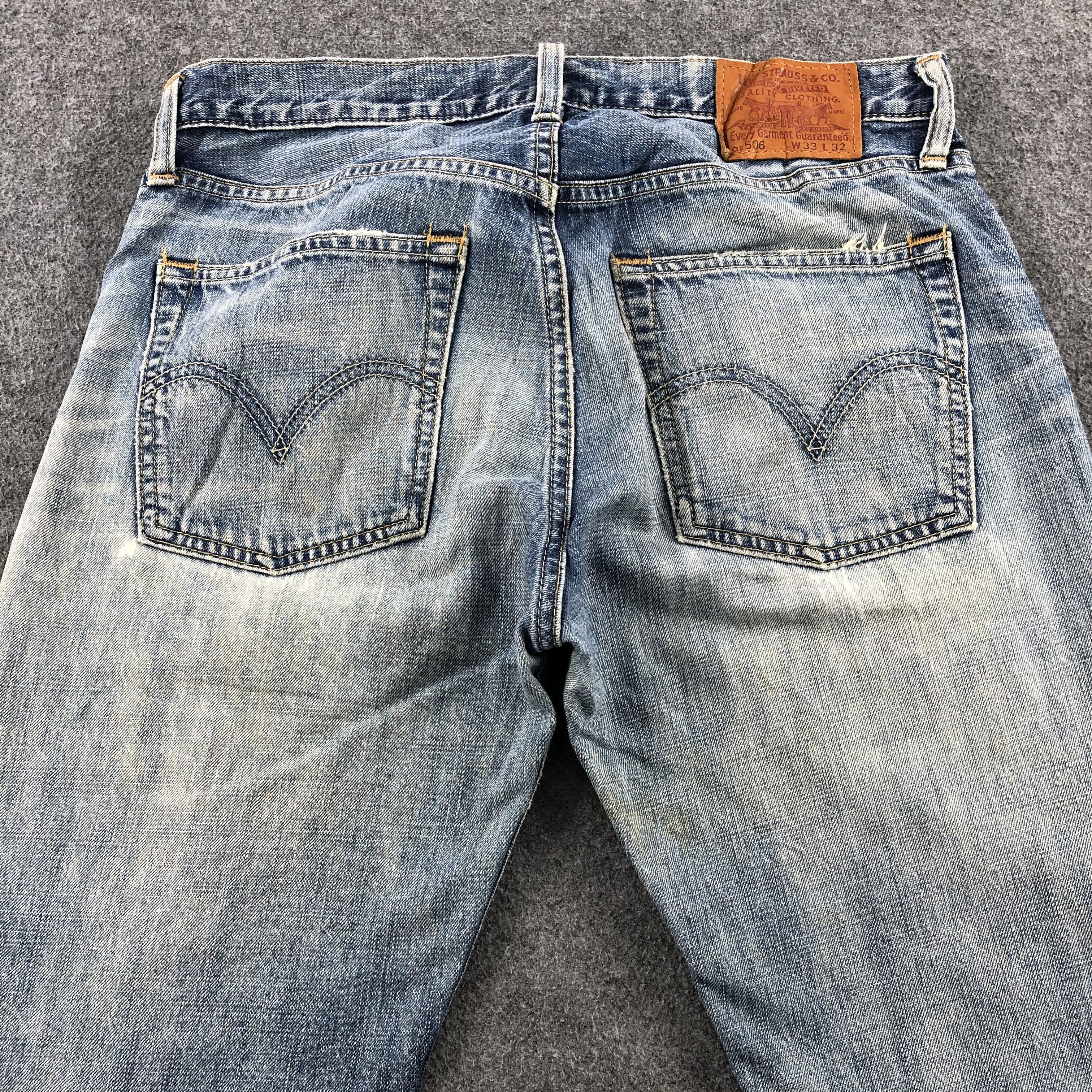Levi's × Vintage Vintage 90s Light Wash Levis 506 Jeans-JM1952 Size US 34 / EU 50 - 4 Thumbnail