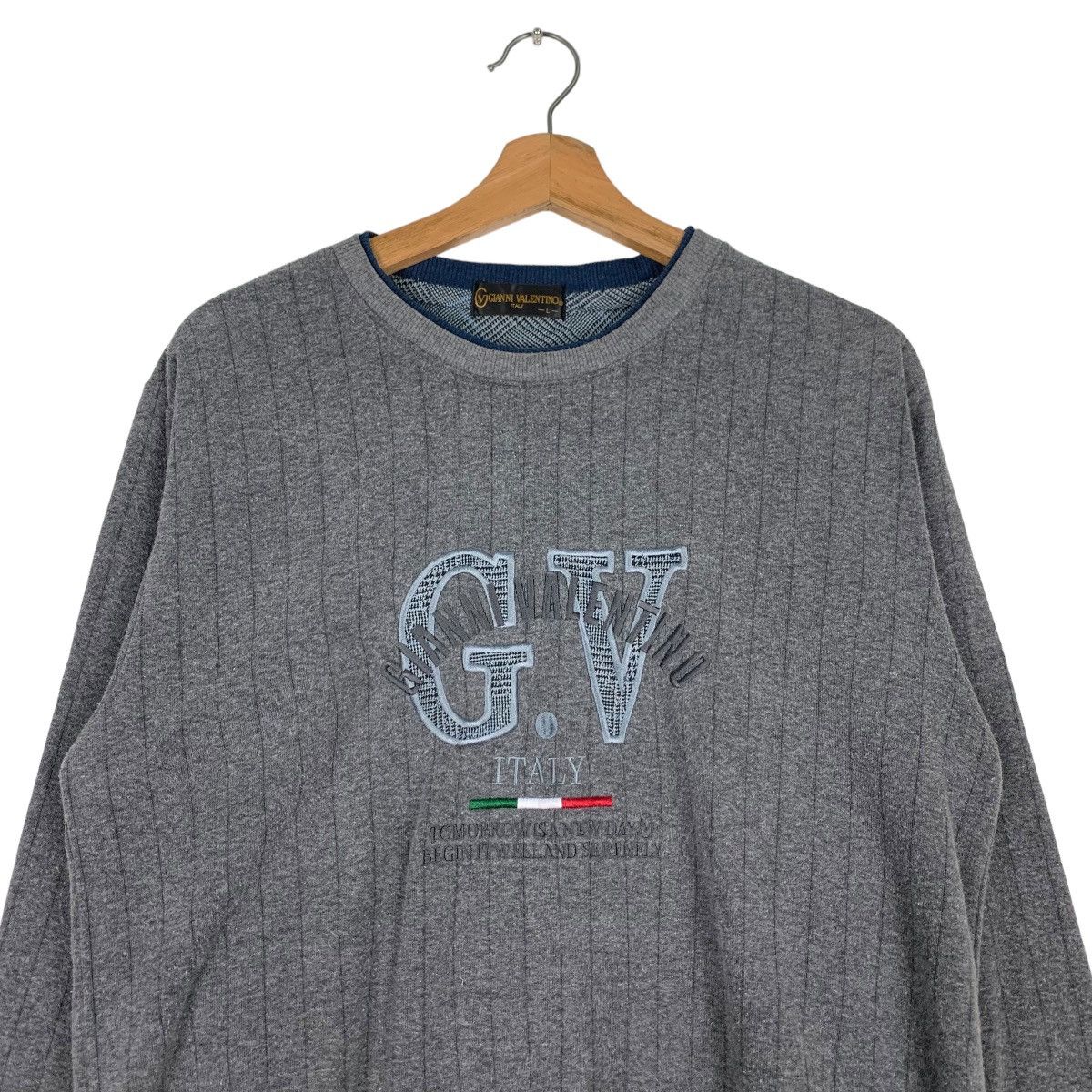 Gianni Valentino GIANNI VALENTINO Embroidery Big Logo Sweatshirt #0554-C26 Size US L / EU 52-54 / 3 - 2 Thumbnail
