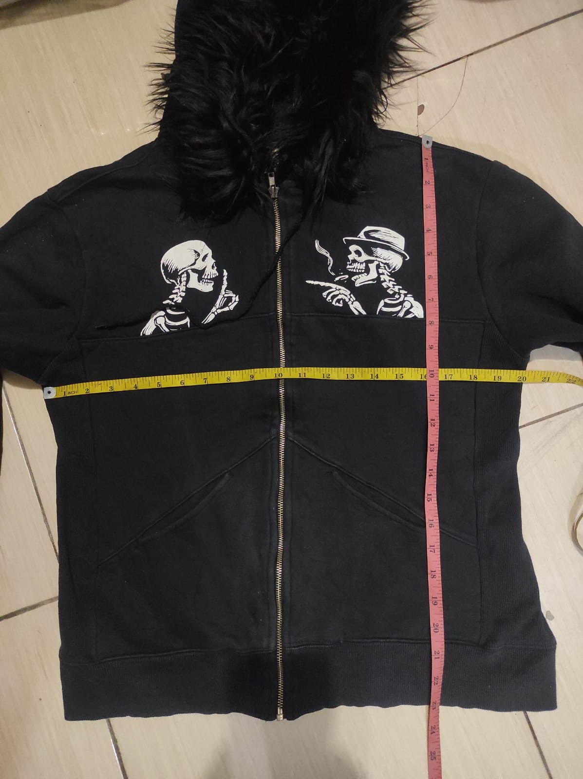 Japanese Brand Buried Live Skull zip fur hoodie ifsix LGB style Size US M / EU 48-50 / 2 - 17 Thumbnail