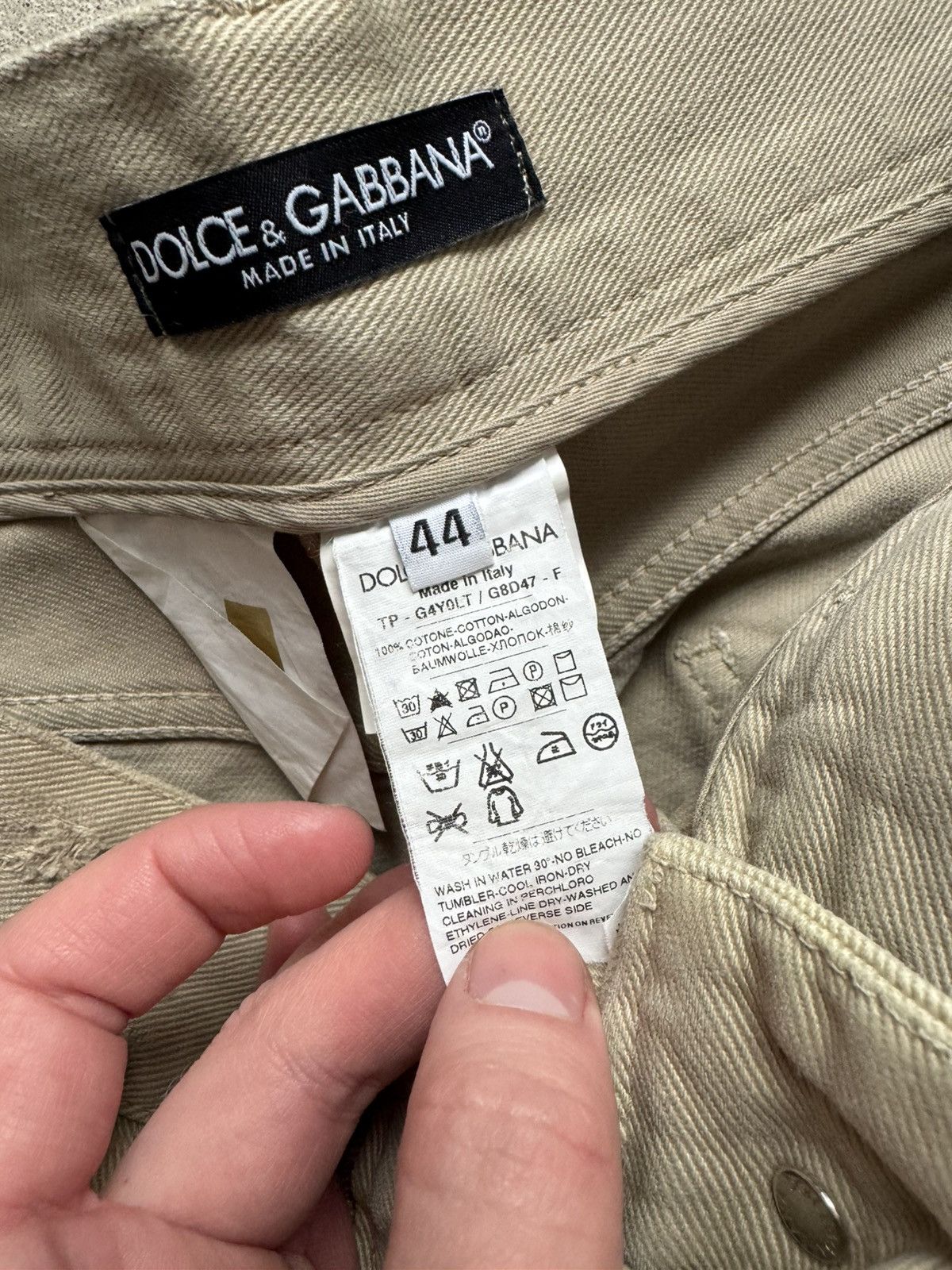 Dolce & Gabbana 2004 Dolce&Gabbana Distressed Ripped Jeans Size US 29 - 11 Thumbnail