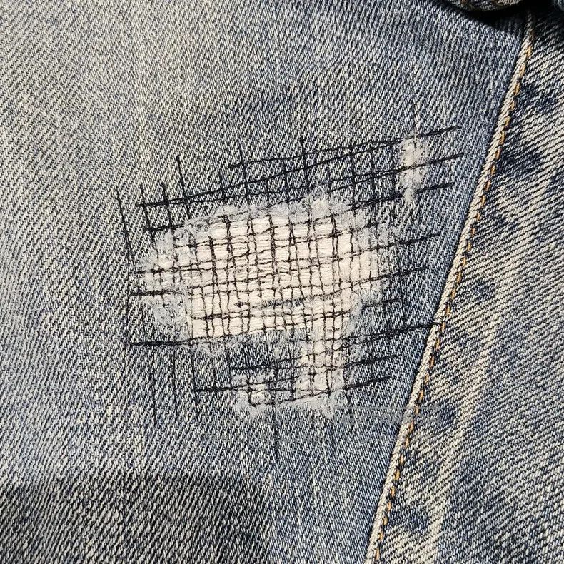 Saint Laurent Paris Saint Laurent Paris Washed Ripped Denim Jeans Size US 28 / EU 44 - 5 Thumbnail