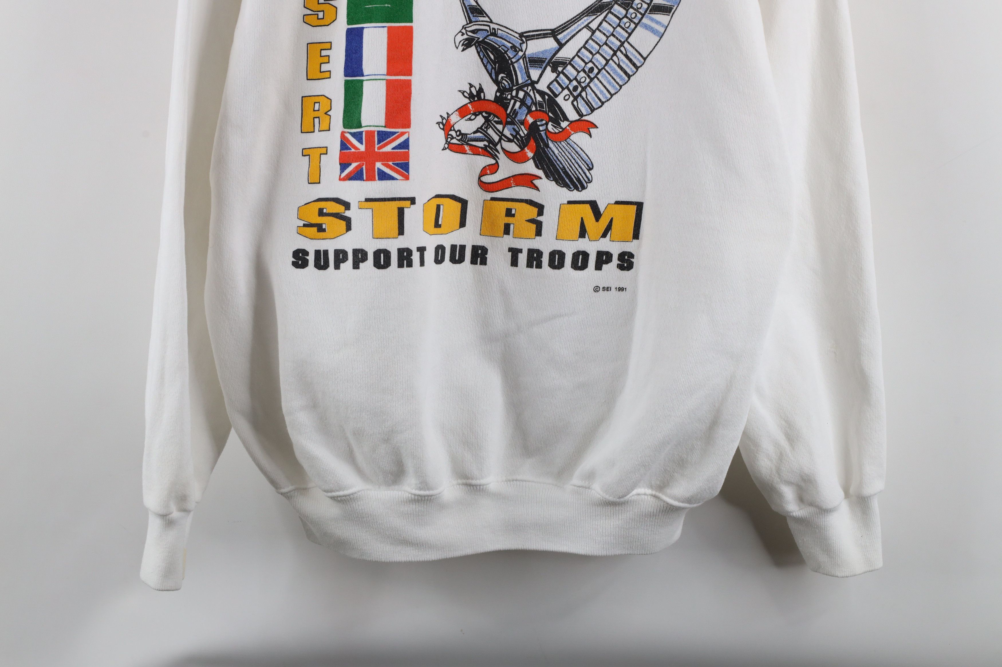 Vintage Vintage 90s Desert Storm Military Crewneck Sweatshirt USA Size US XL / EU 56 / 4 - 3 Thumbnail